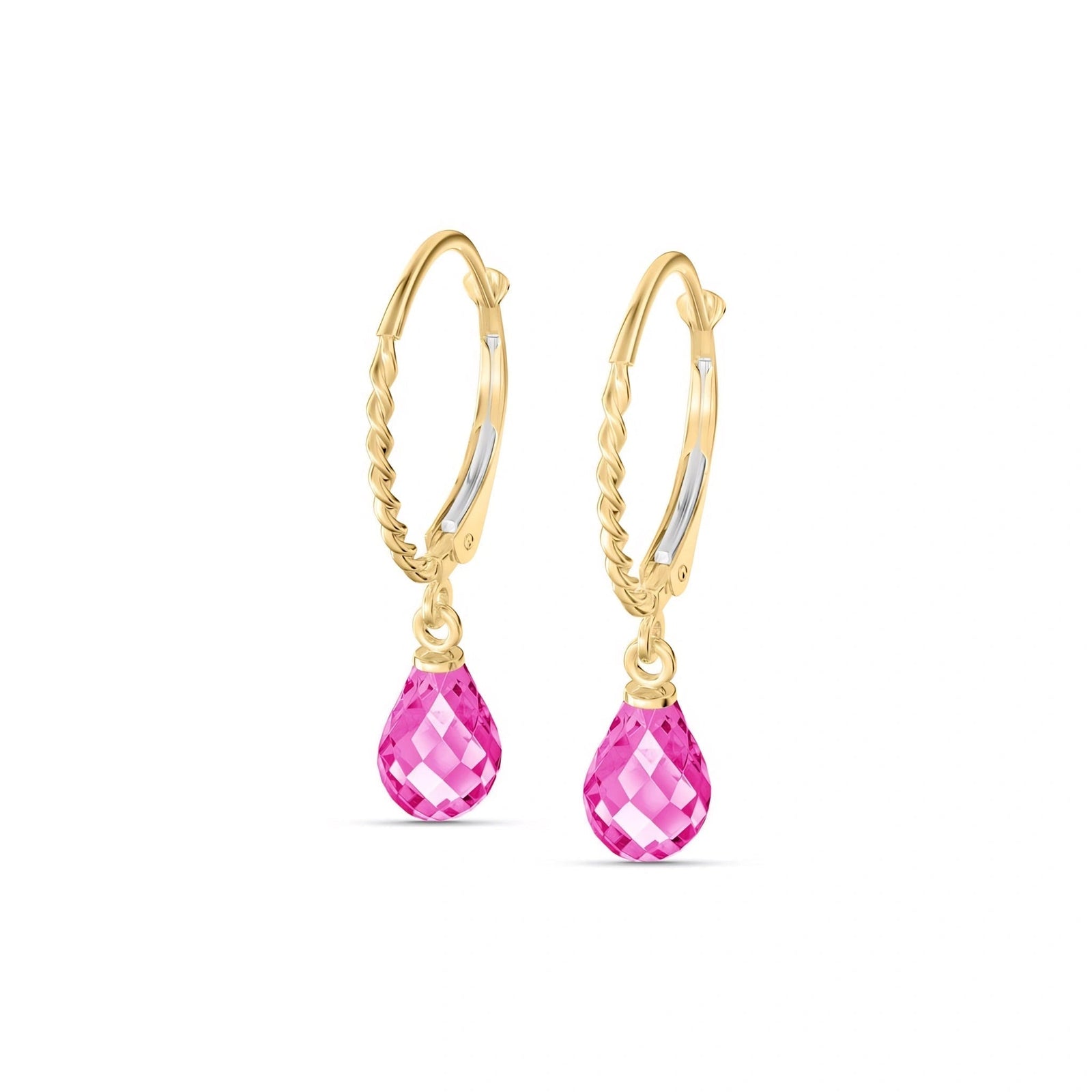 Yellow Gold Pink Topaz — Mariafabiola