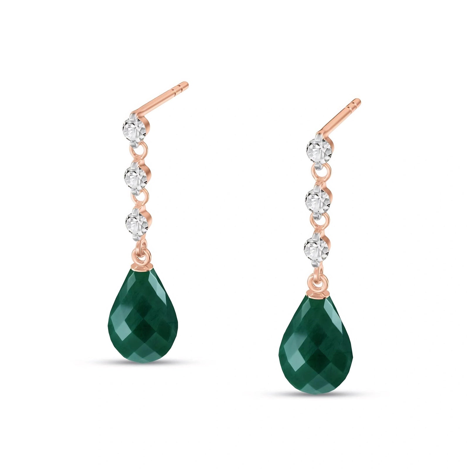 Rose Gold Diamond & Emerald — Mariafabrizia