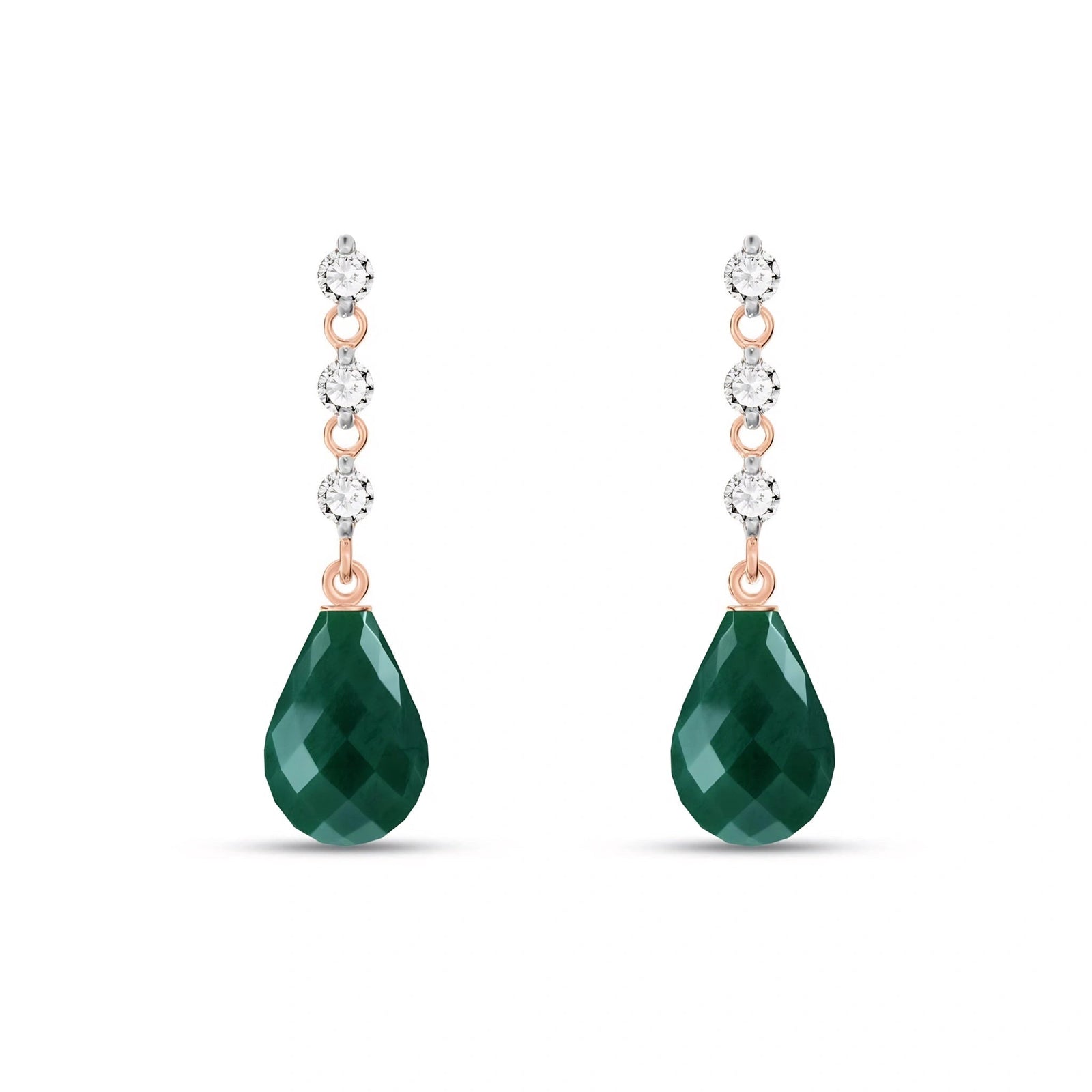 Rose Gold Diamond & Emerald — Mariafabrizia