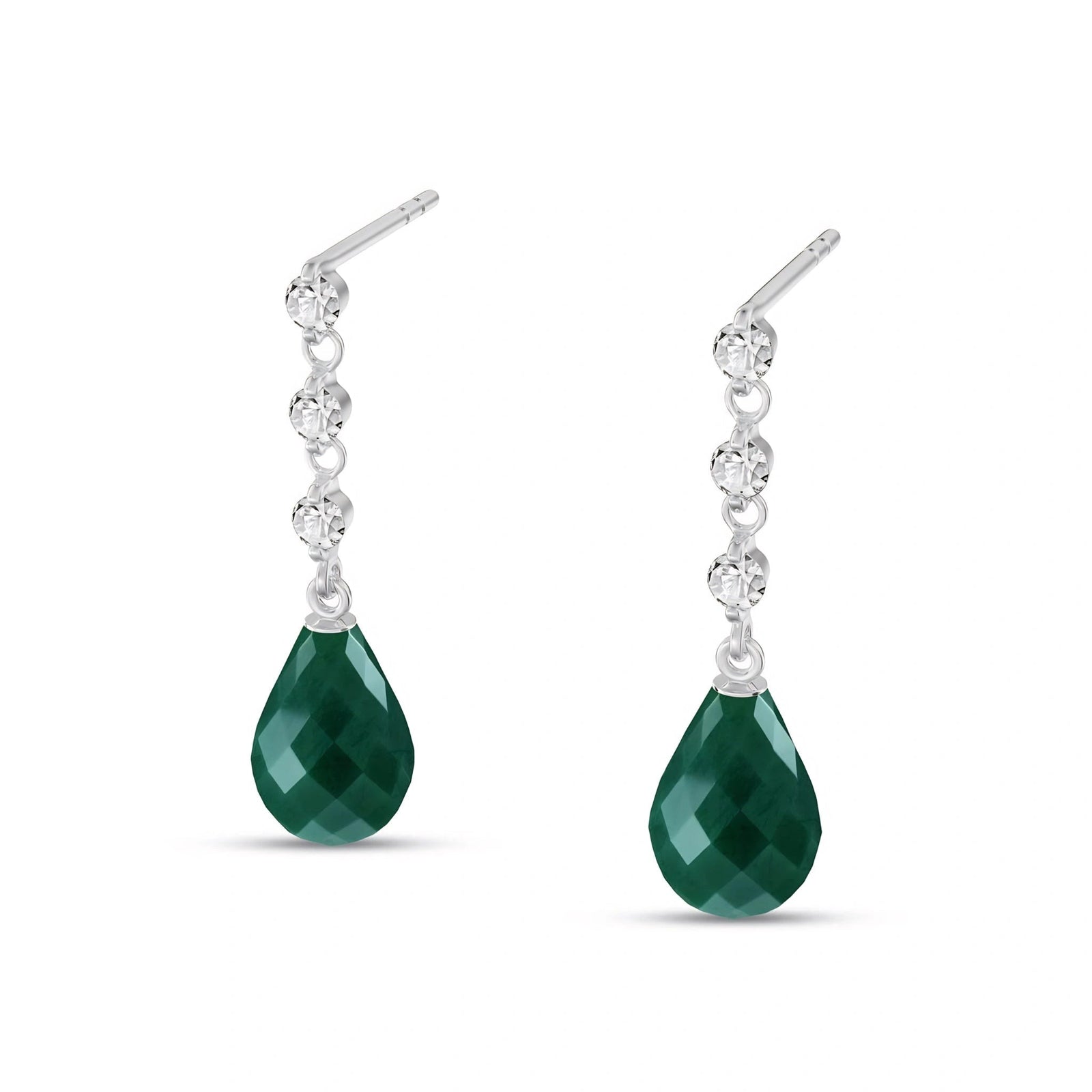 White Gold Diamond & Emerald — Mariafabrizia