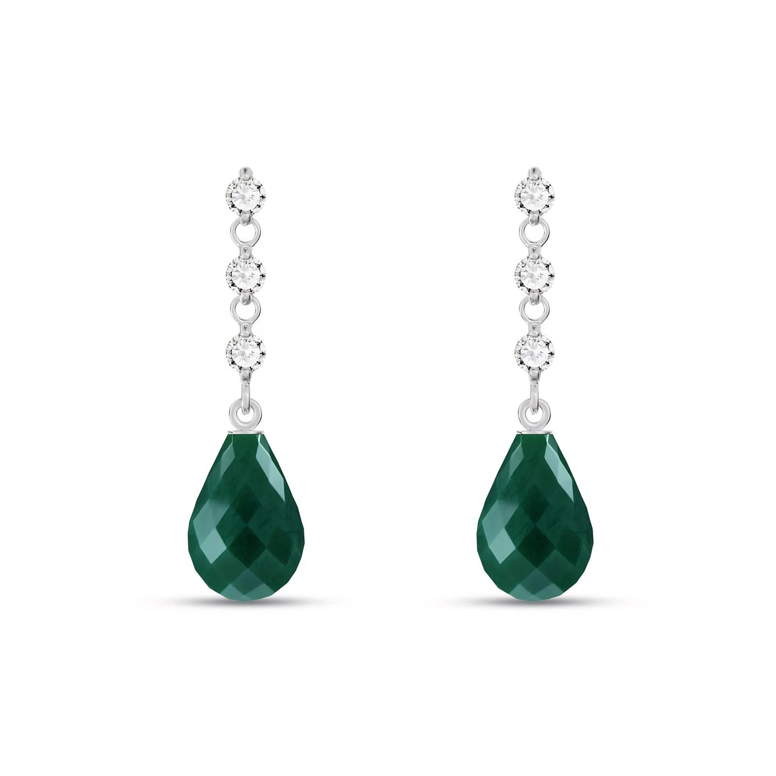 White Gold Diamond & Emerald — Mariafabrizia