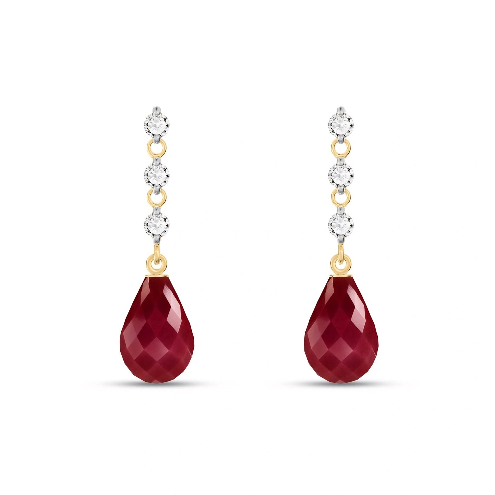 Yellow Gold Diamond & Ruby — Mariafabrizia