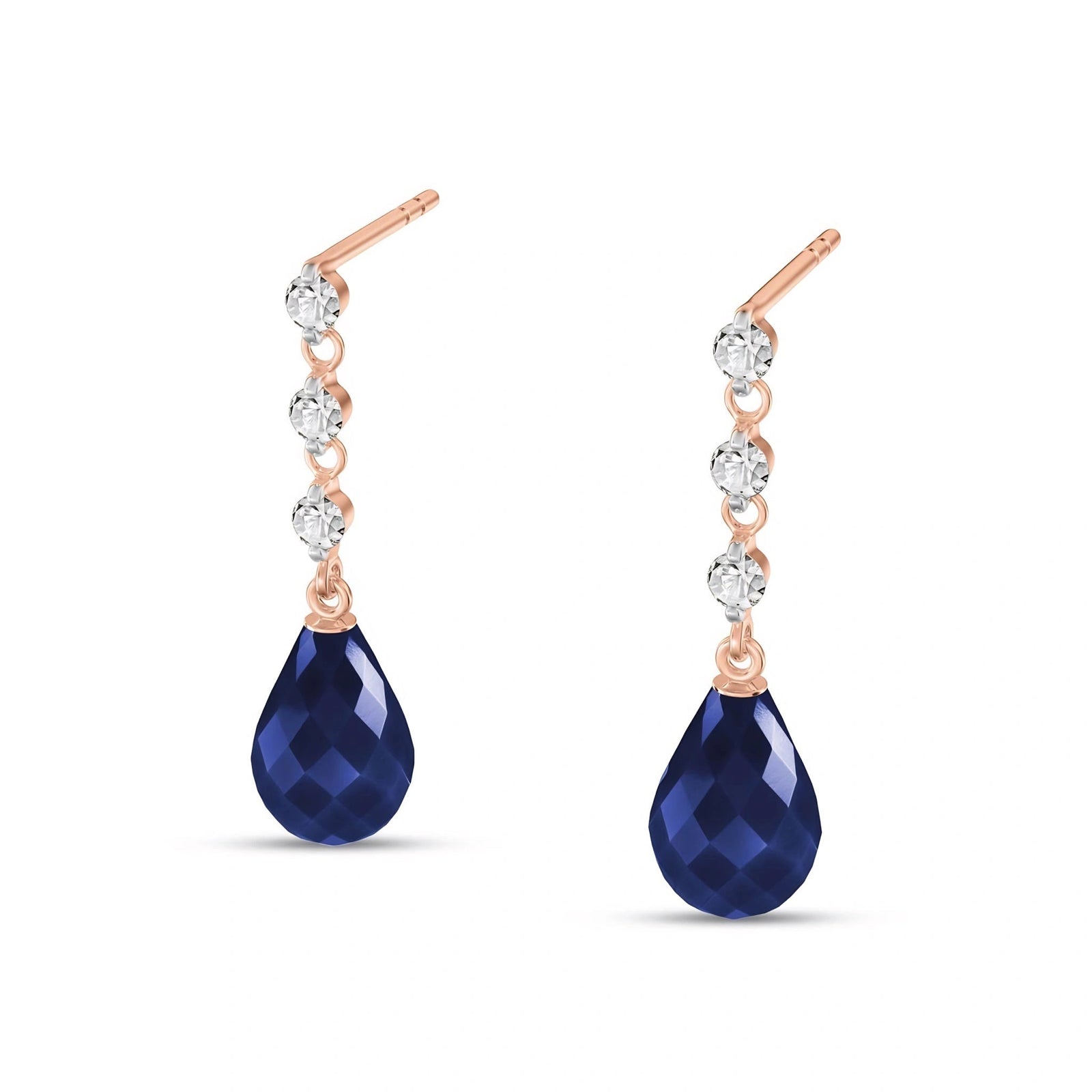 Rose Gold Diamond & Sapphire — Mariafabrizia