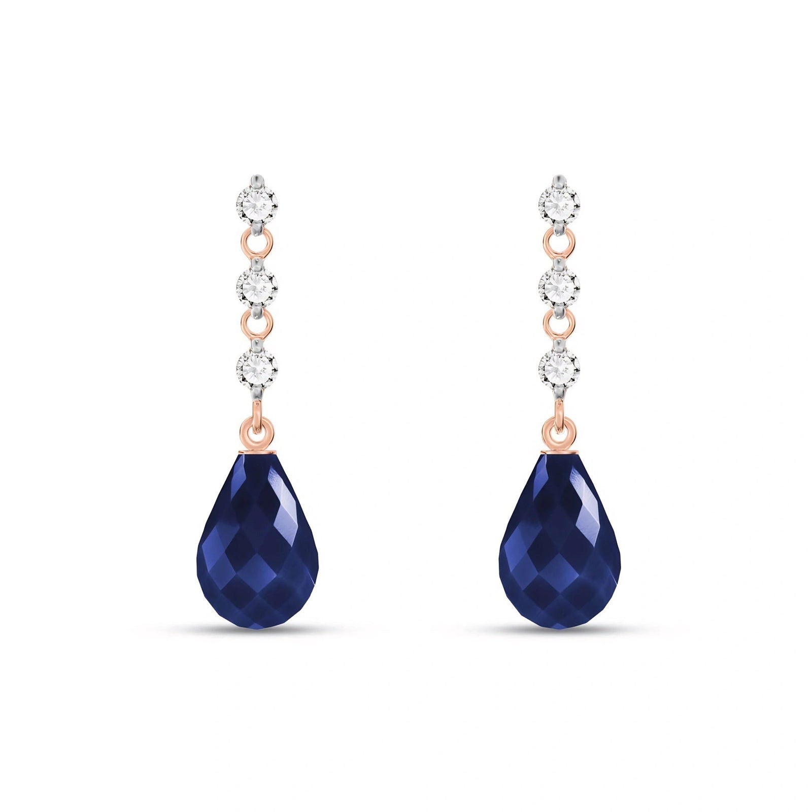 Rose Gold Diamond & Sapphire — Mariafabrizia