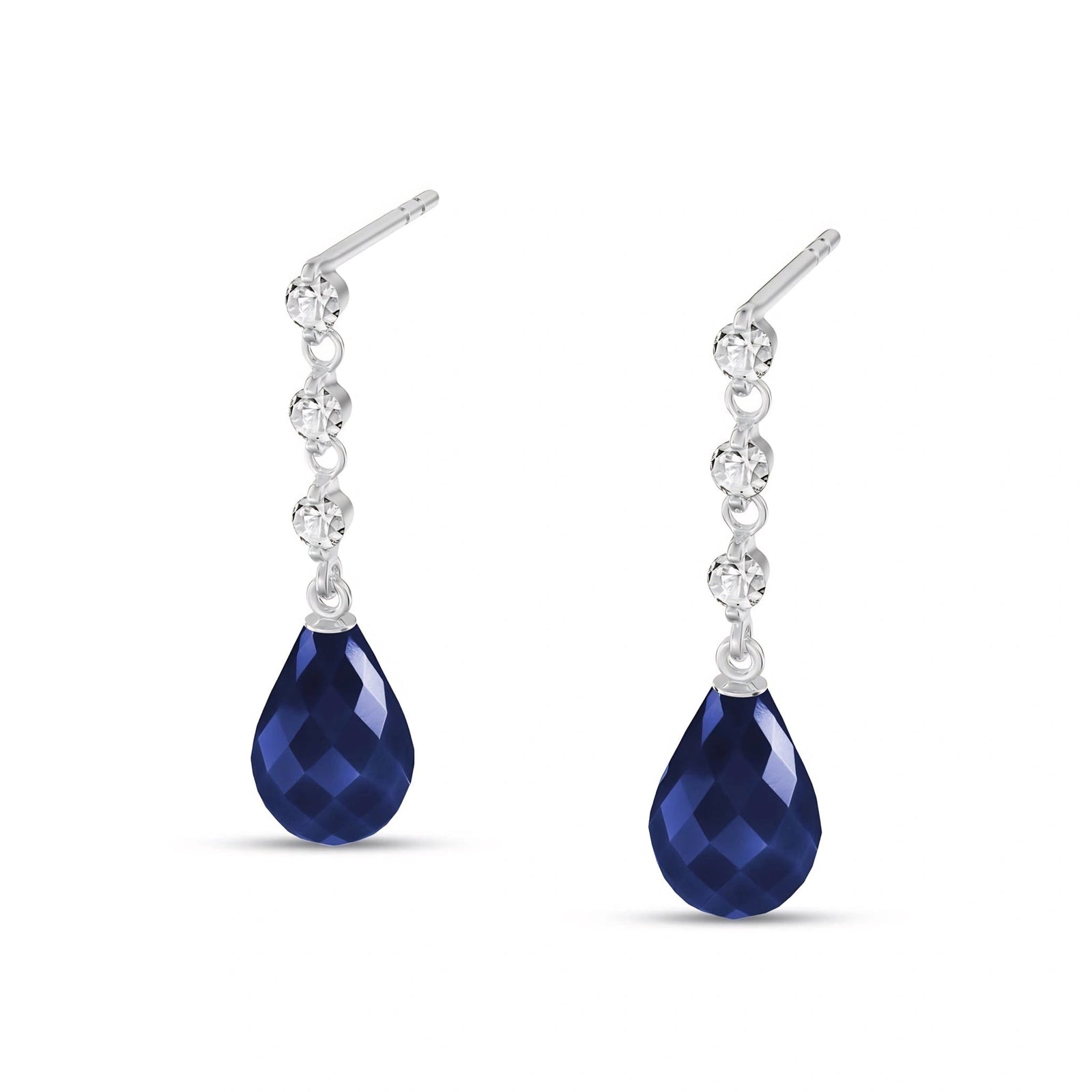 White Gold Diamond & Sapphire — Mariafabrizia