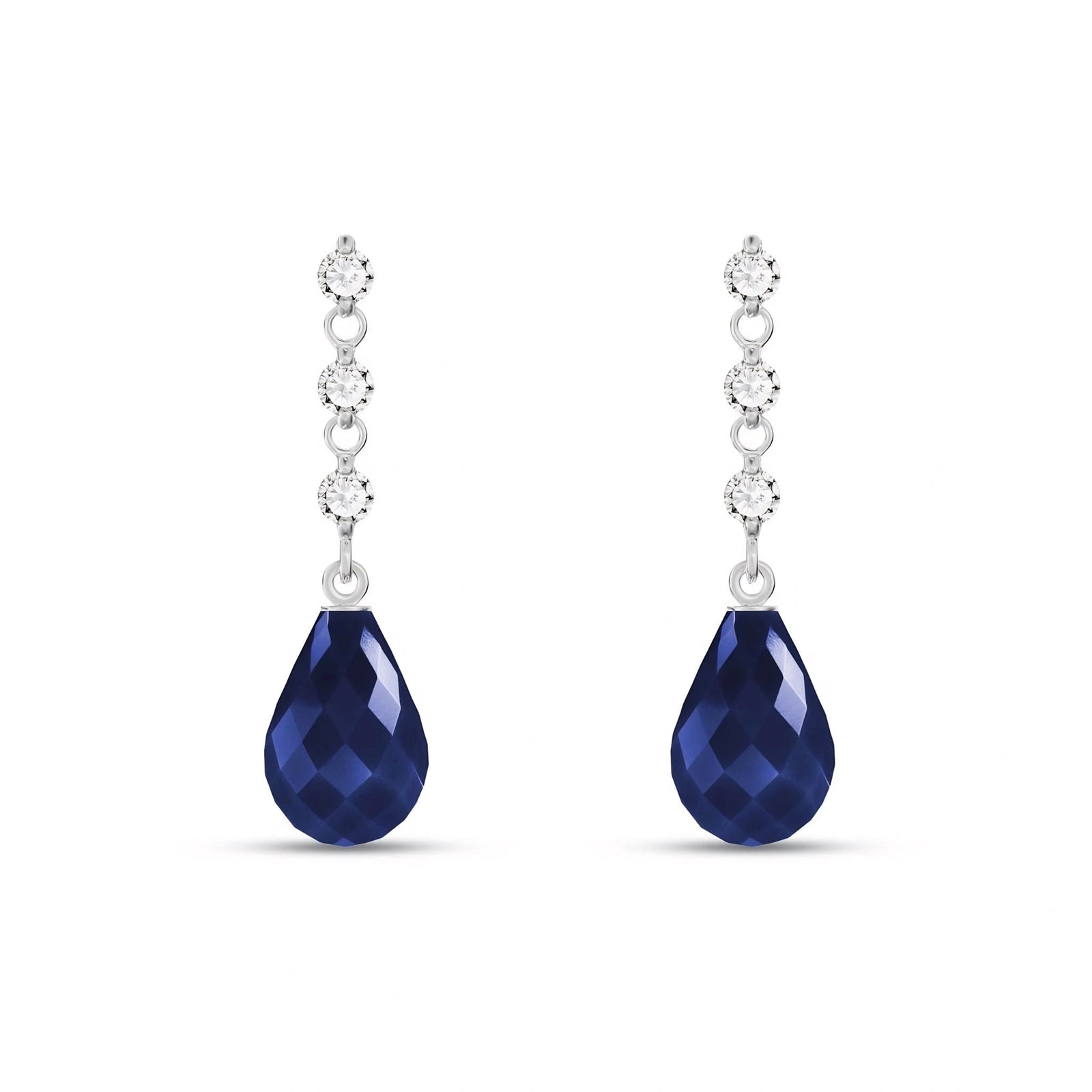 White Gold Diamond & Sapphire — Mariafabrizia