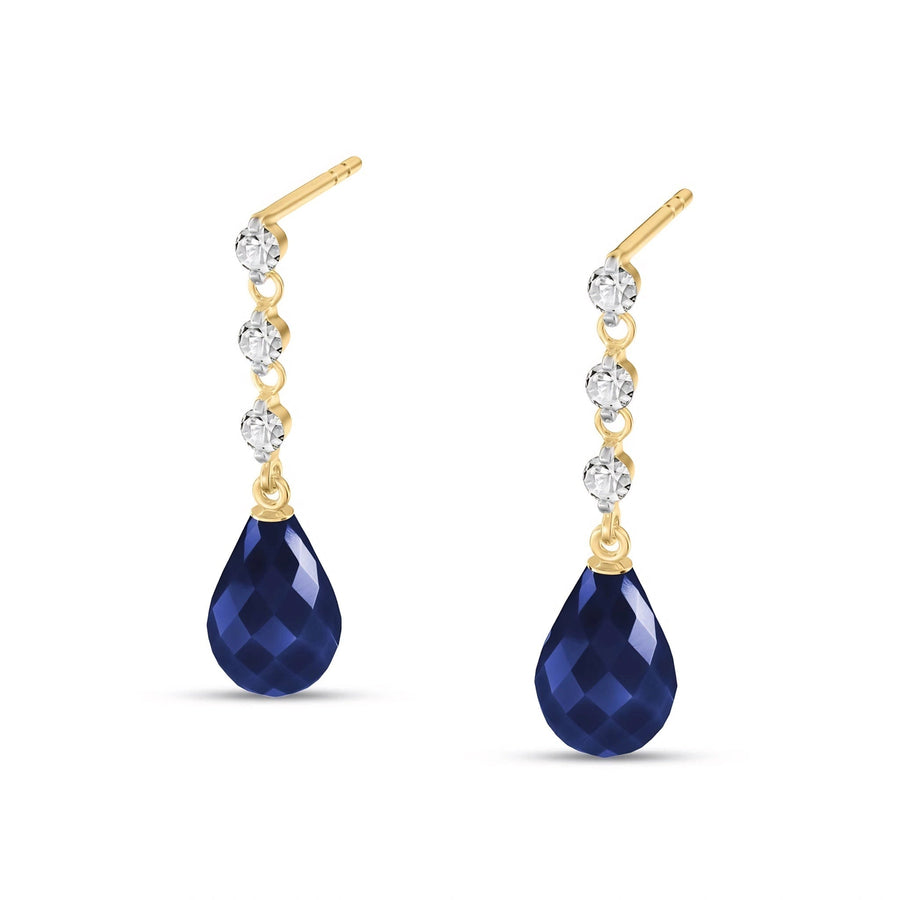 Yellow Gold Diamond & Sapphire — Mariafabrizia