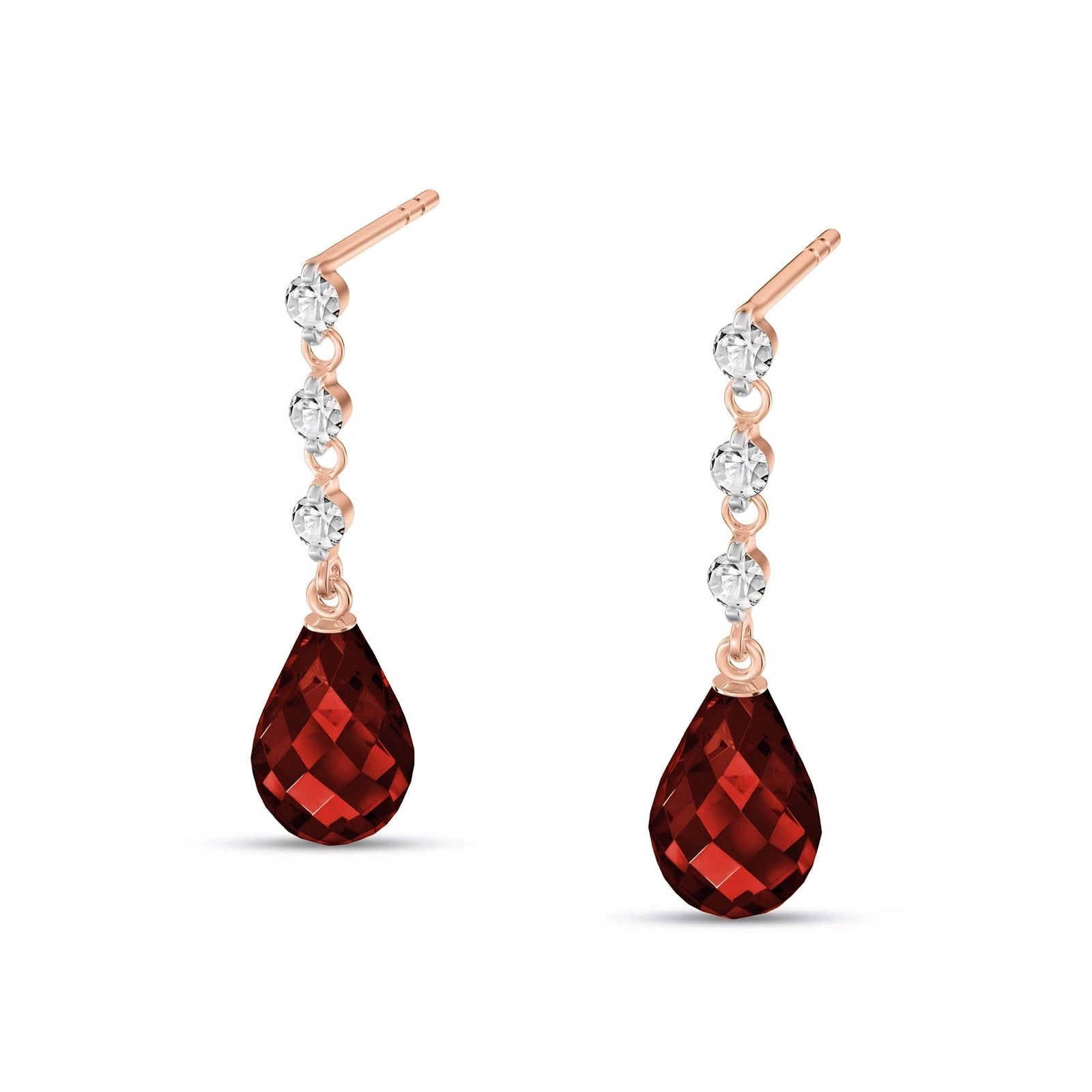 Rose Gold Diamond & Garnet — Mariafausta