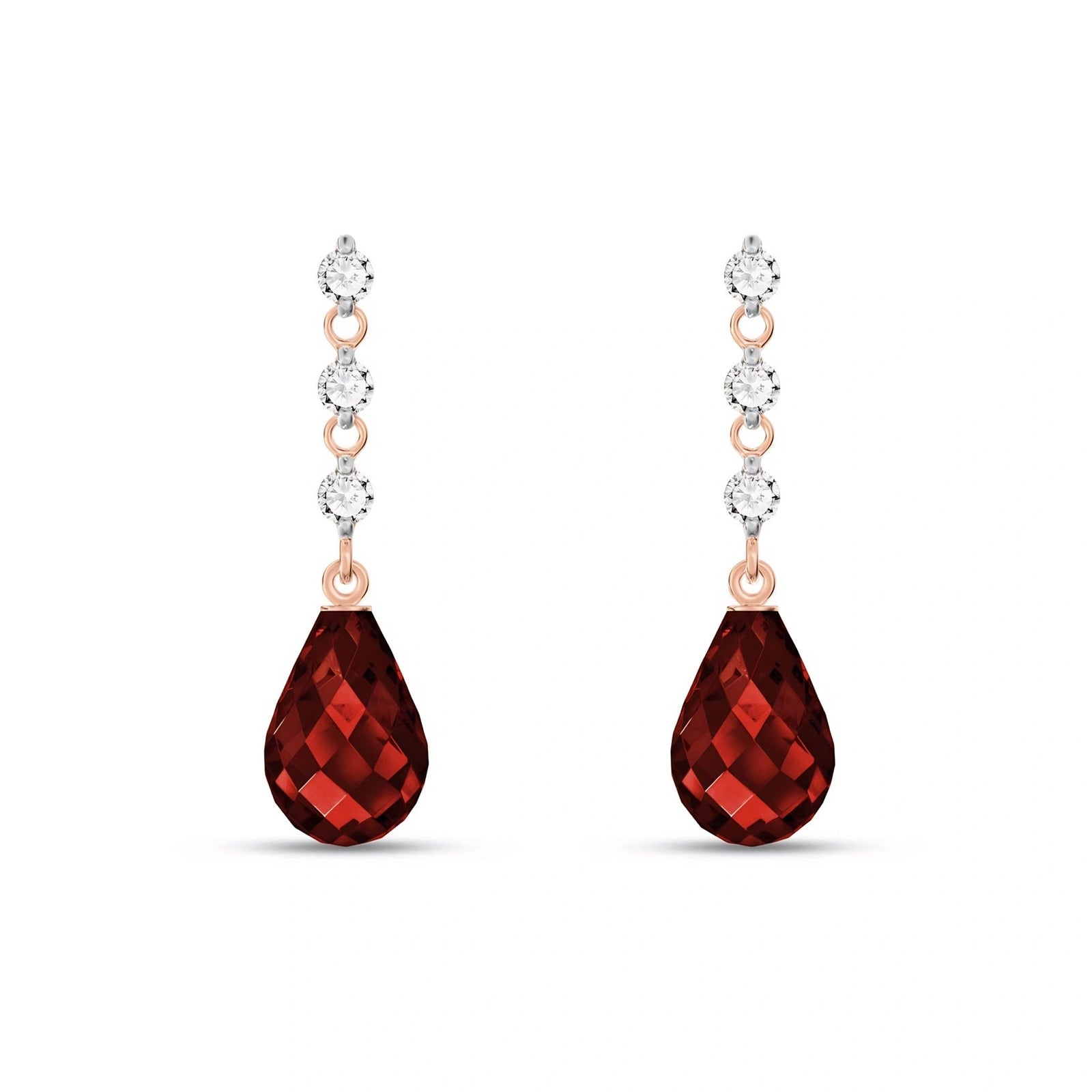 Rose Gold Diamond & Garnet — Mariafausta