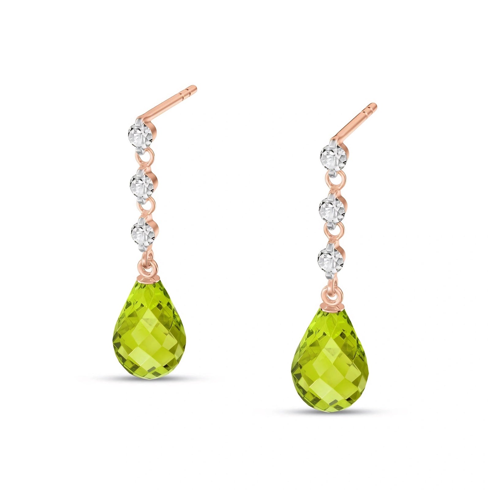 Rose Gold Diamond & Peridot — Mariafausta