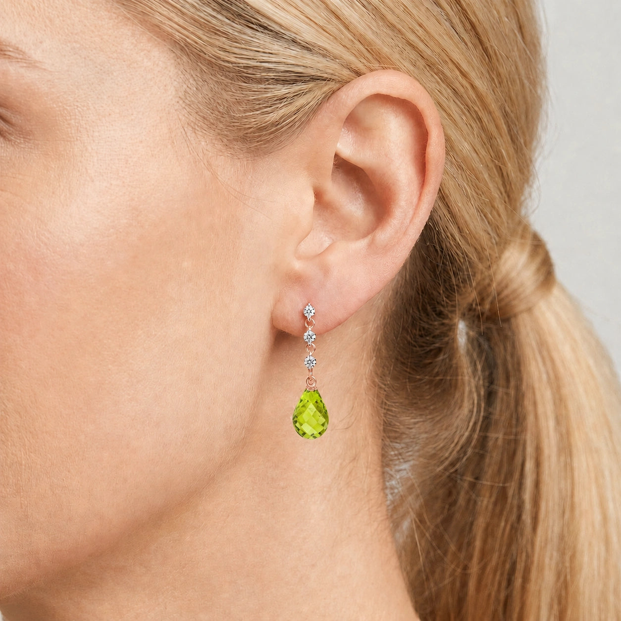 Rose Gold Diamond & Peridot — Mariafausta