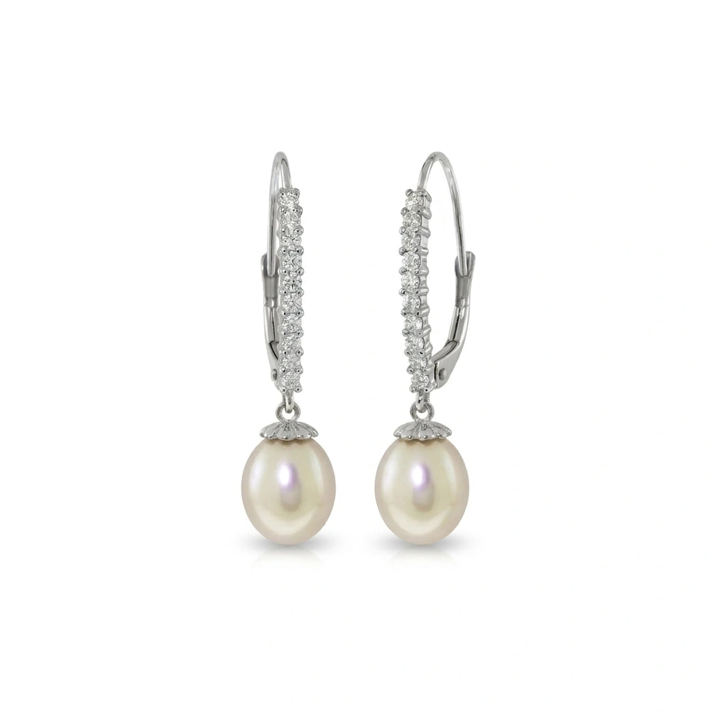 White Gold Pearl & Diamond — Mariafaustina