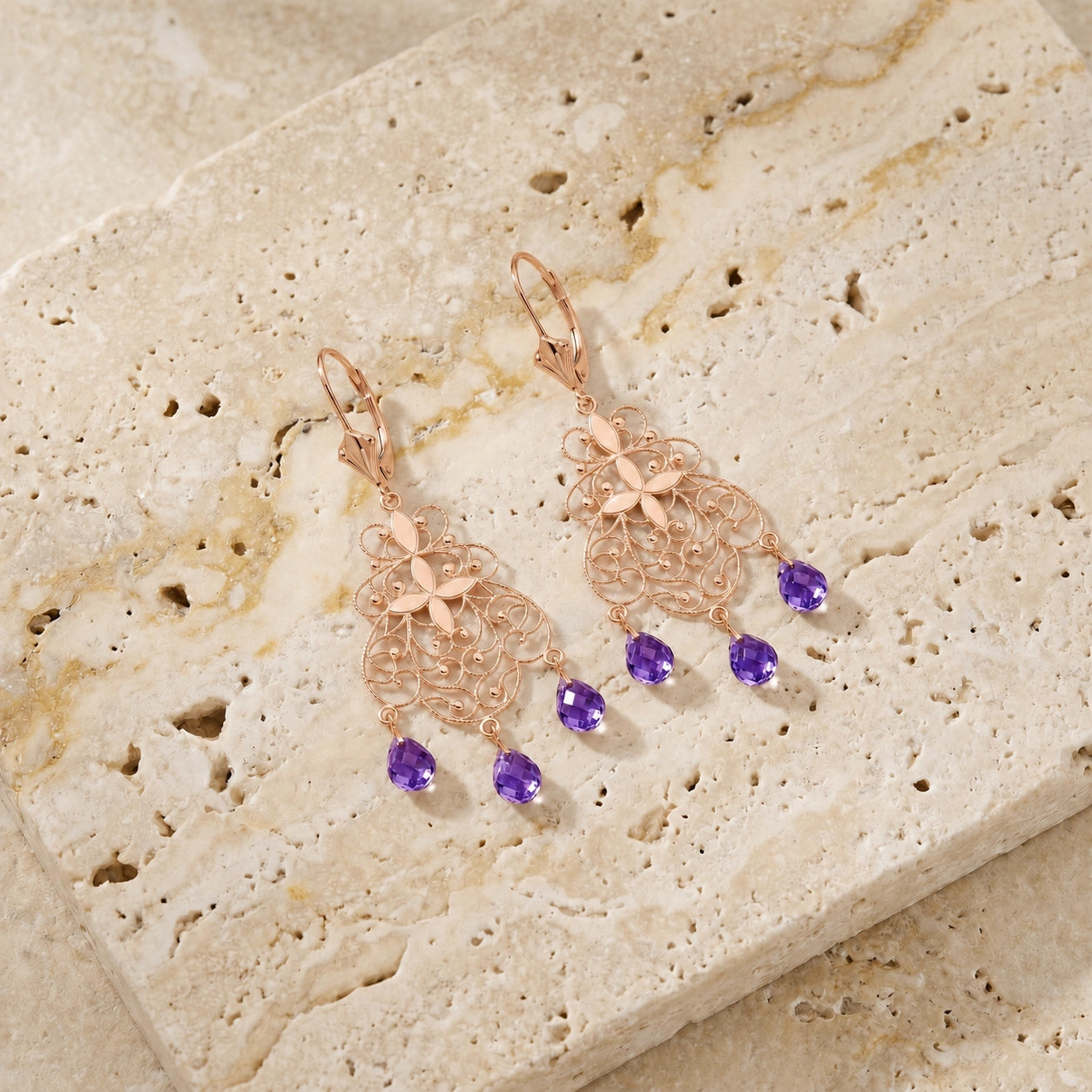 Rose Gold Amethyst — Mariafernanda