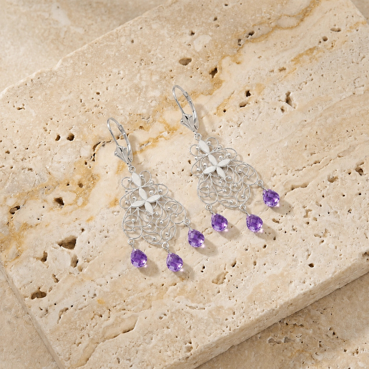 White Gold Amethyst — Mariafernanda