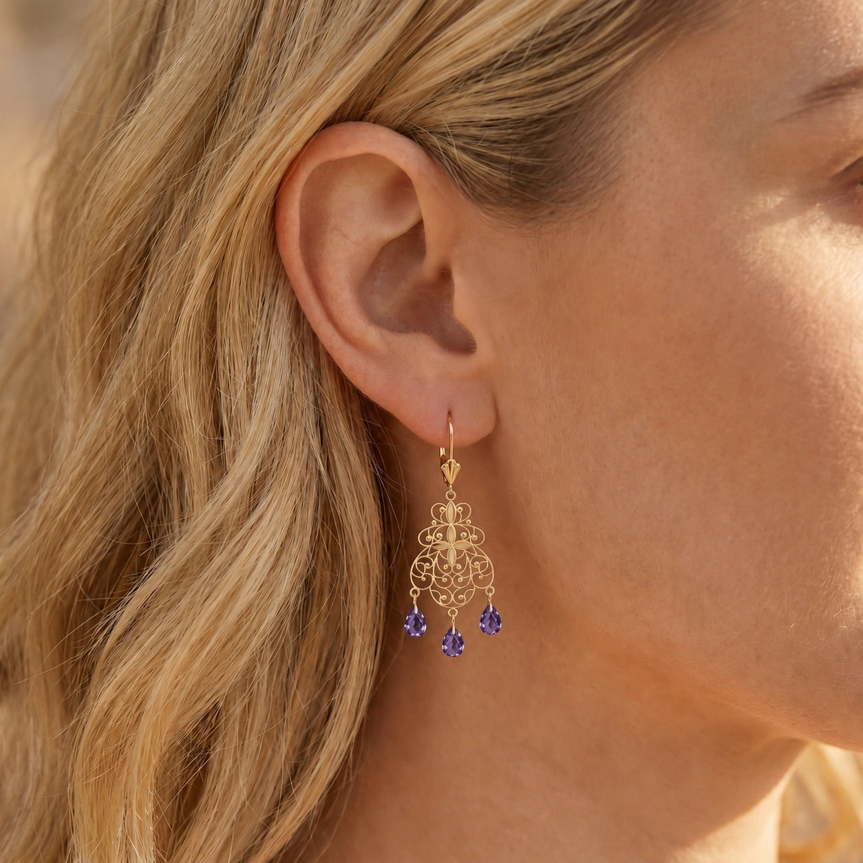 Yellow Gold Amethyst — Mariafernanda
