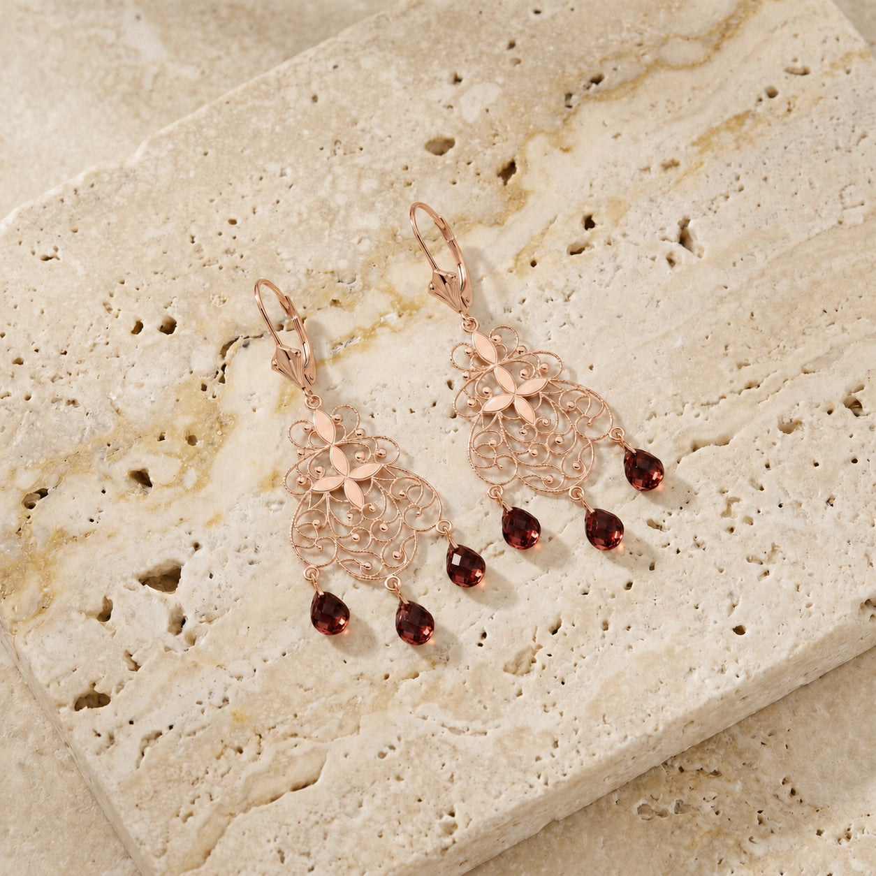 Rose Gold Garnet — Mariafernanda