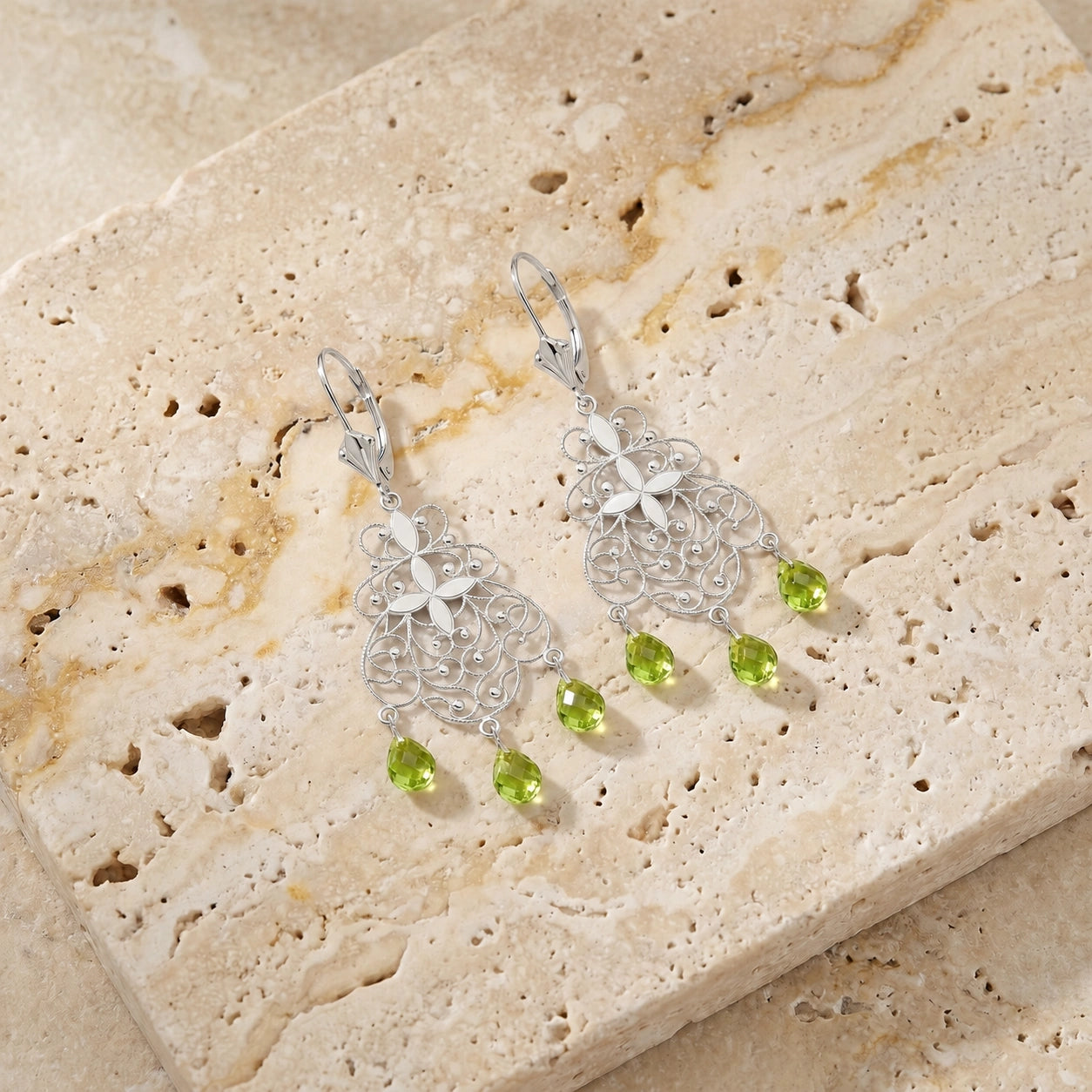 White Gold Peridot — Mariafernanda