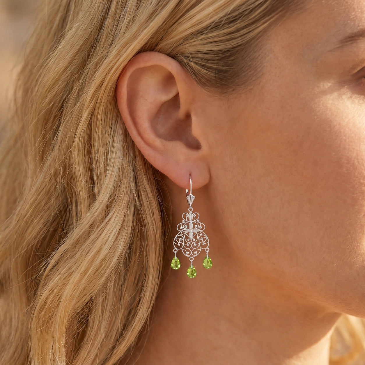 White Gold Peridot — Mariafernanda
