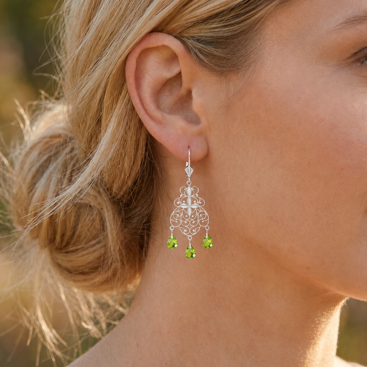 White Gold Peridot — Mariafernanda