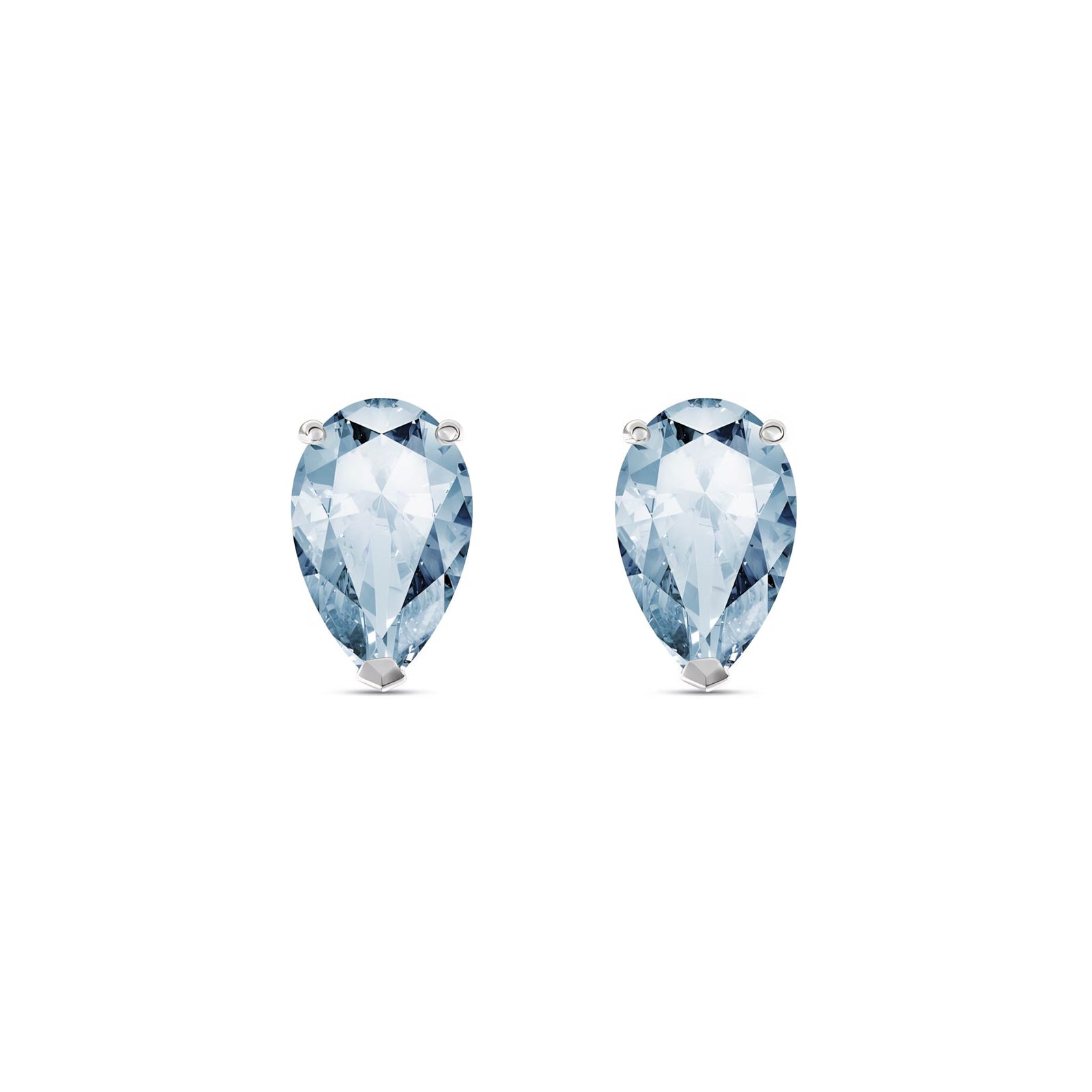 White Gold Grace Earrings Amethyst 10K — Elisabetta