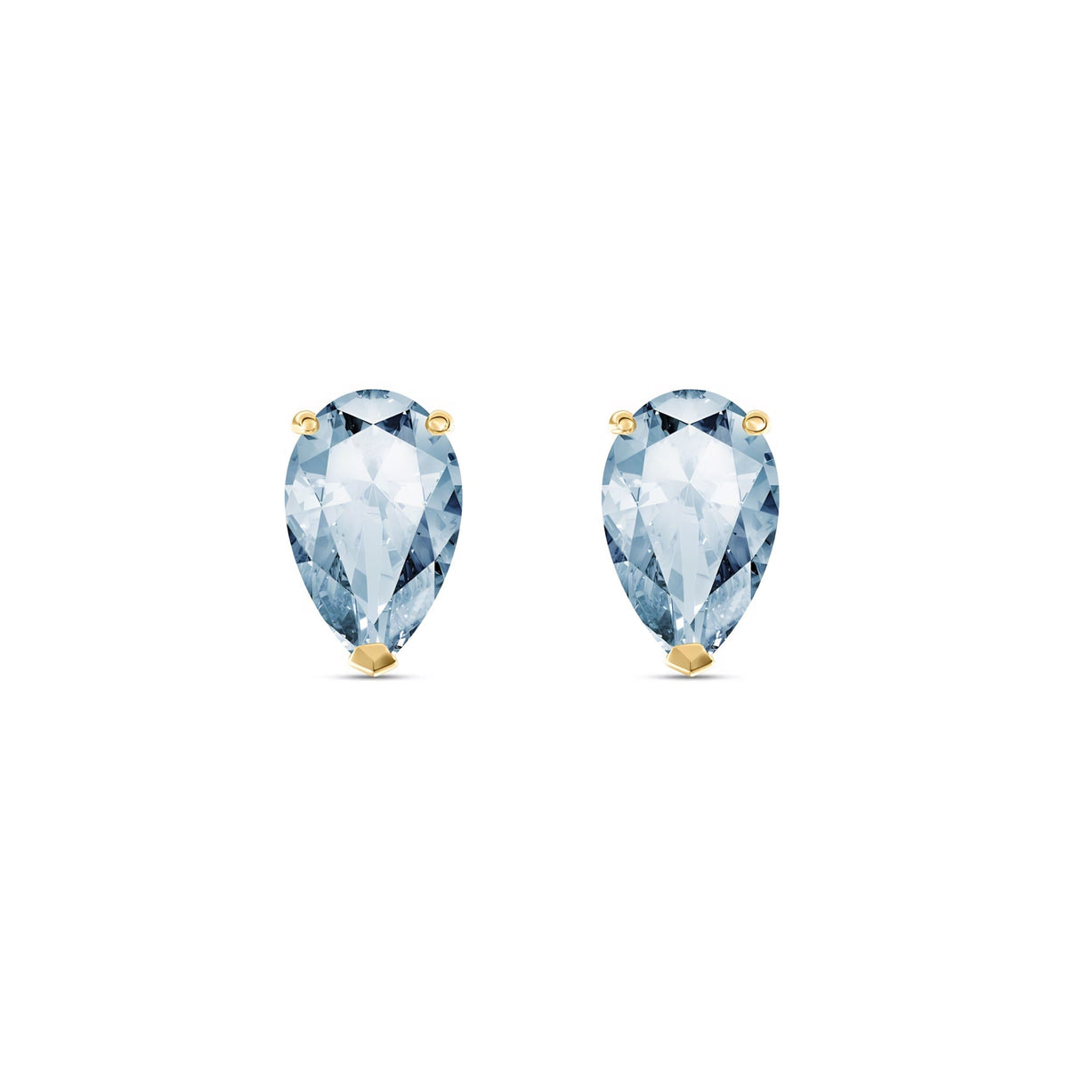 Yellow Gold Grace Earrings Amethyst 10K — Elisabetta
