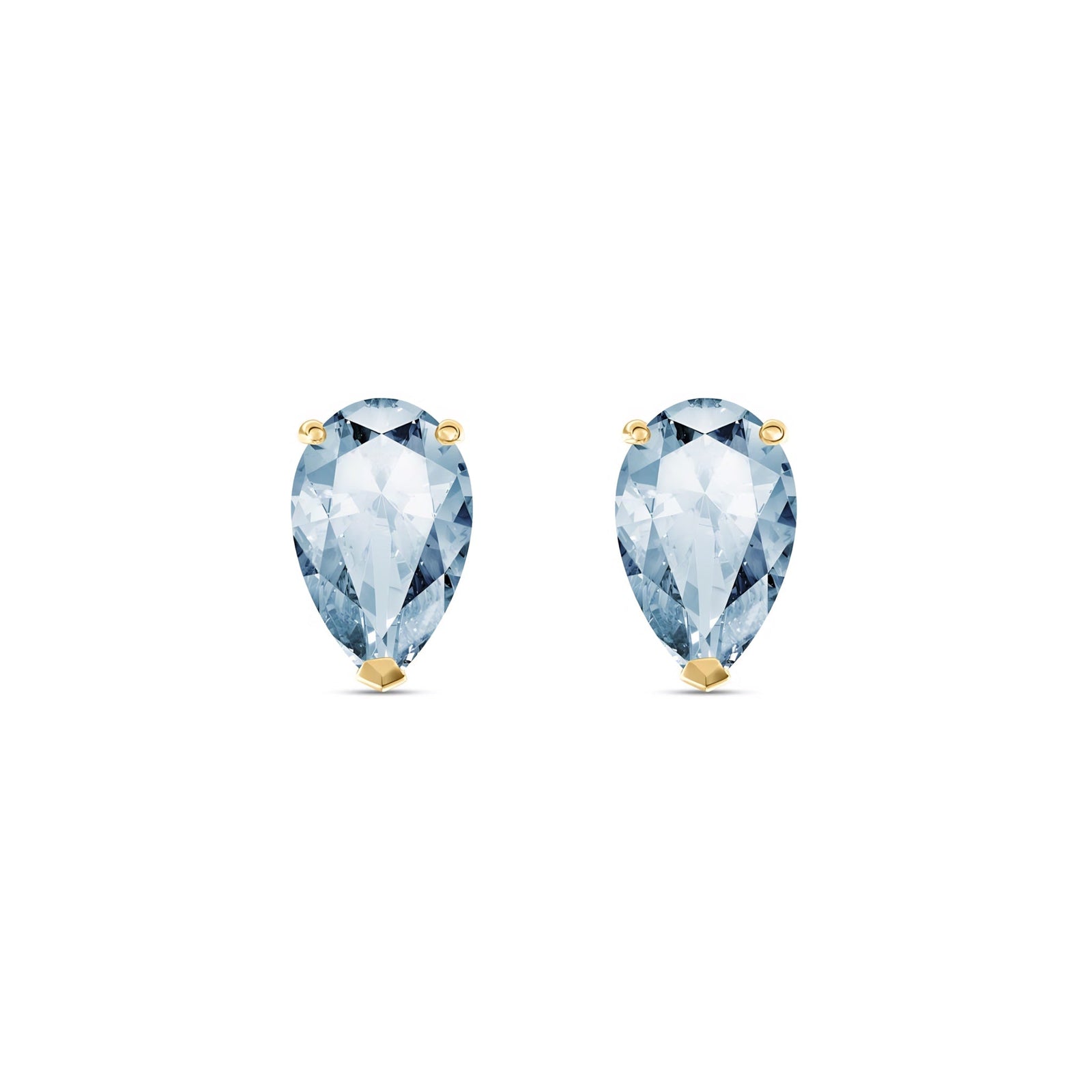 Yellow Gold Grace Earrings Amethyst 10K — Elisabetta
