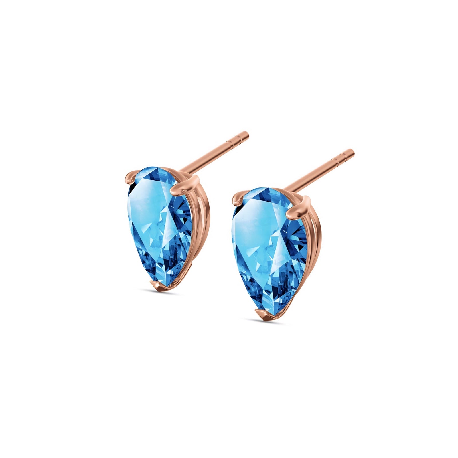 Rose Gold Grace Earrings Peridot 10K — Elisabetta
