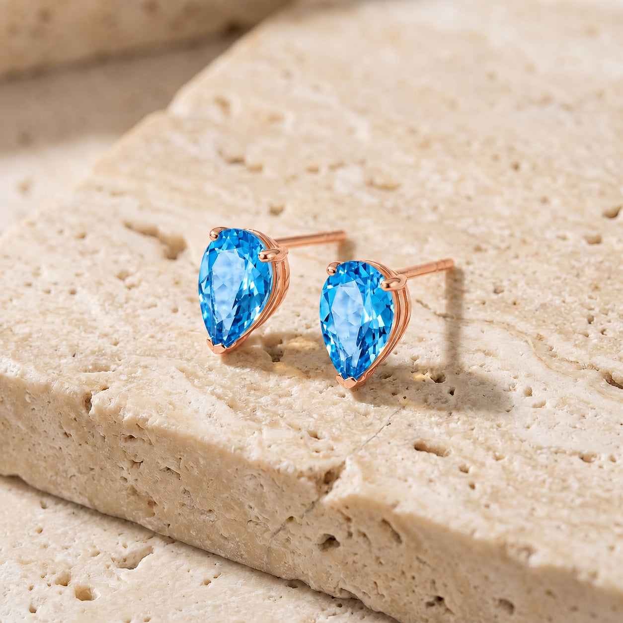 Rose Gold Grace Earrings Peridot 10K — Elisabetta