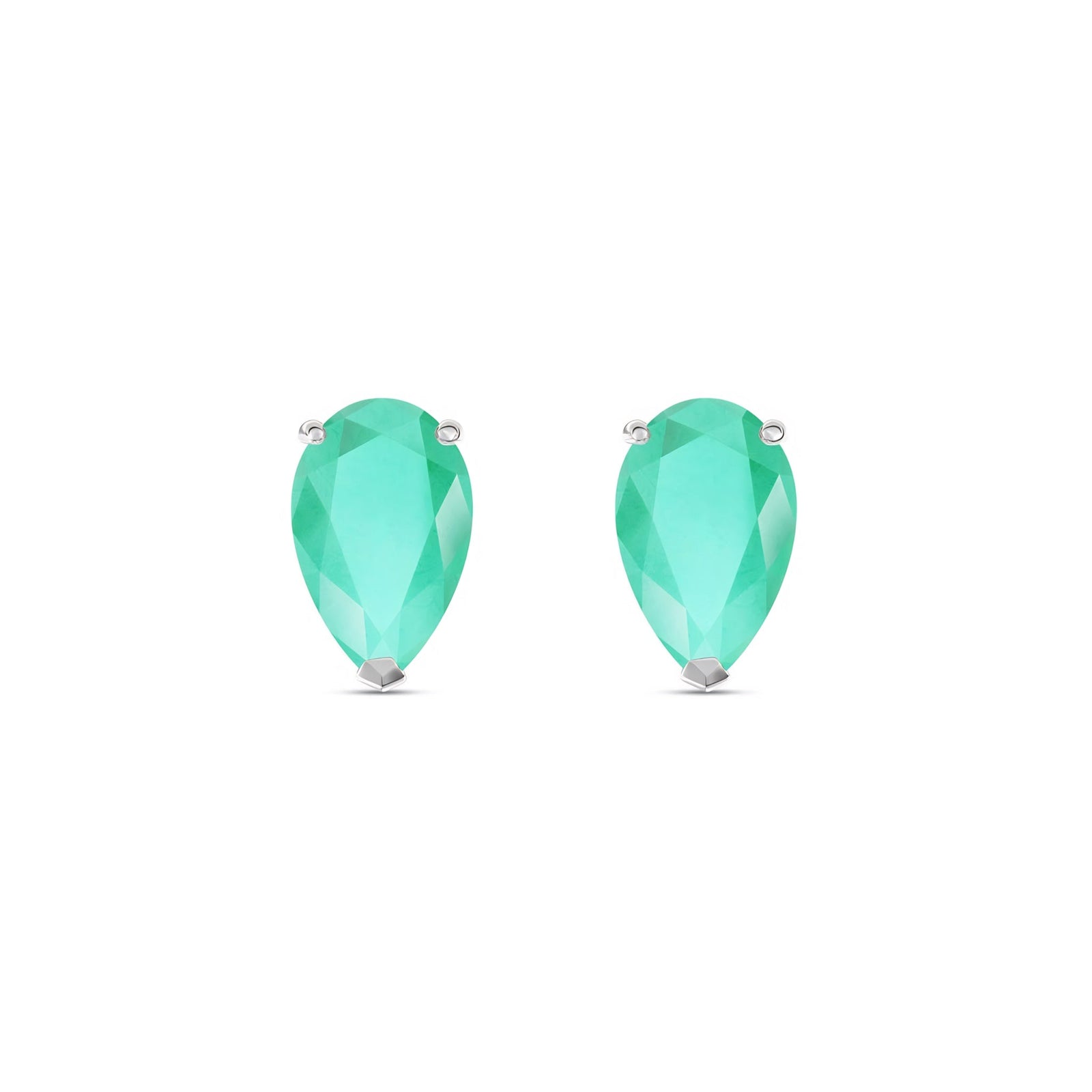 White Gold Grace Earrings Pink Topaz 10K — Elisabetta