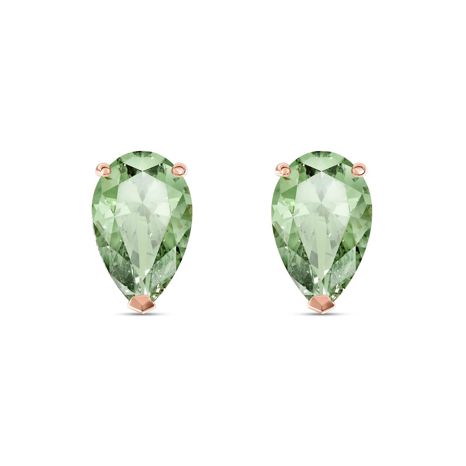 Rose Gold Grace Earrings Citrine 10K — Elisabetta