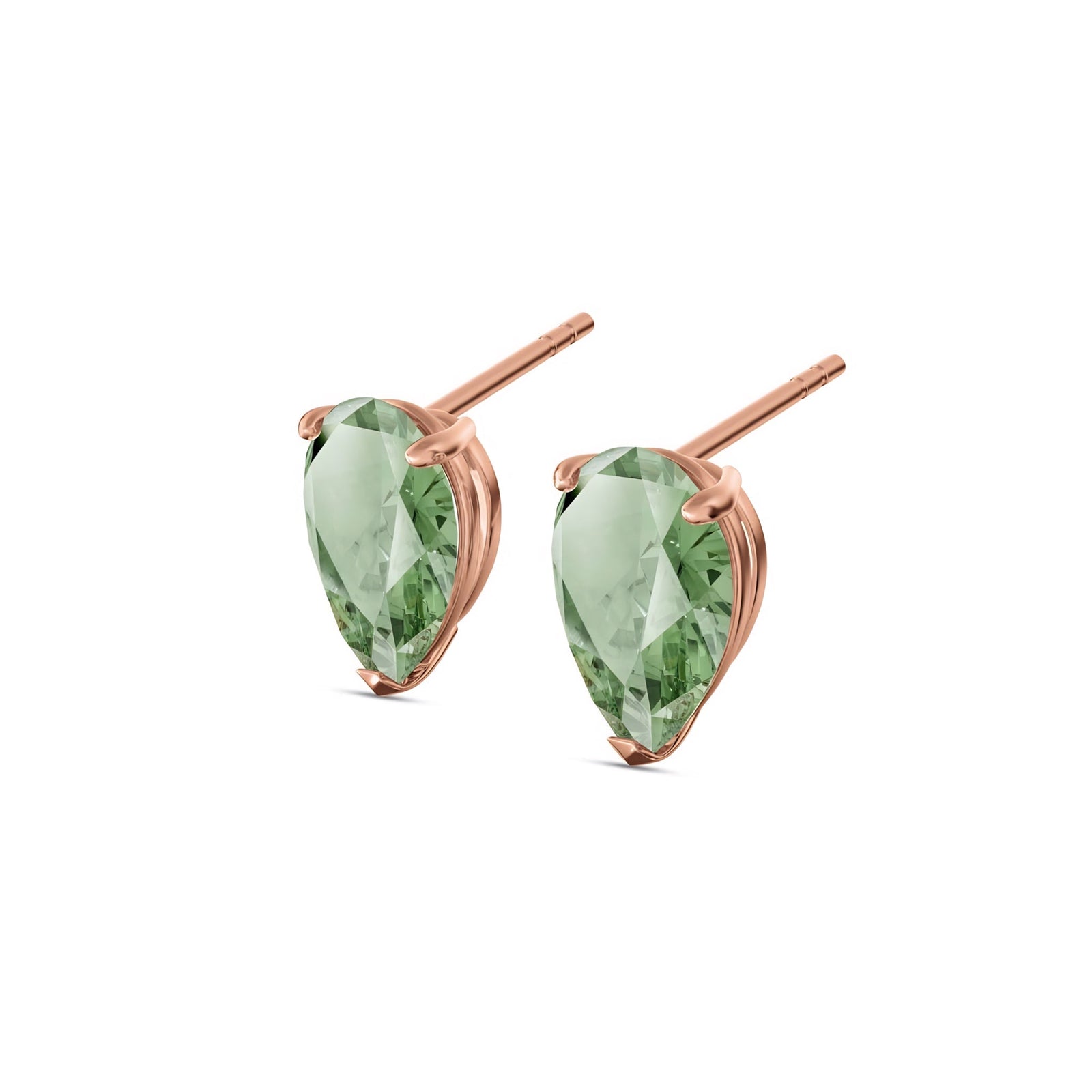 Rose Gold Grace Earrings Citrine 10K — Elisabetta