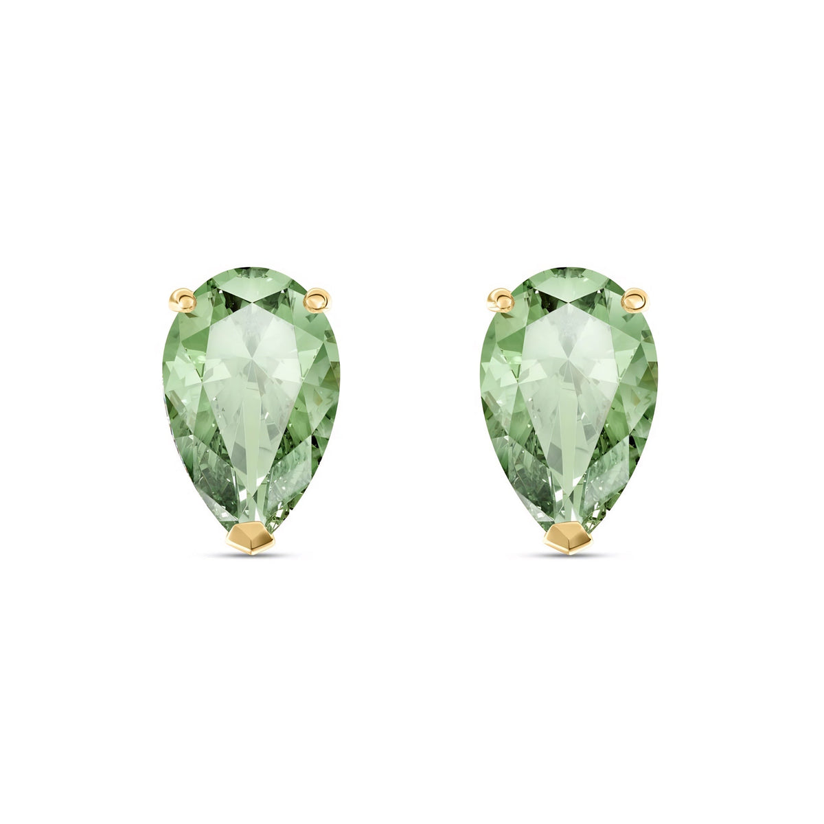 Yellow Gold Grace Earrings Citrine 10K — Elisabetta