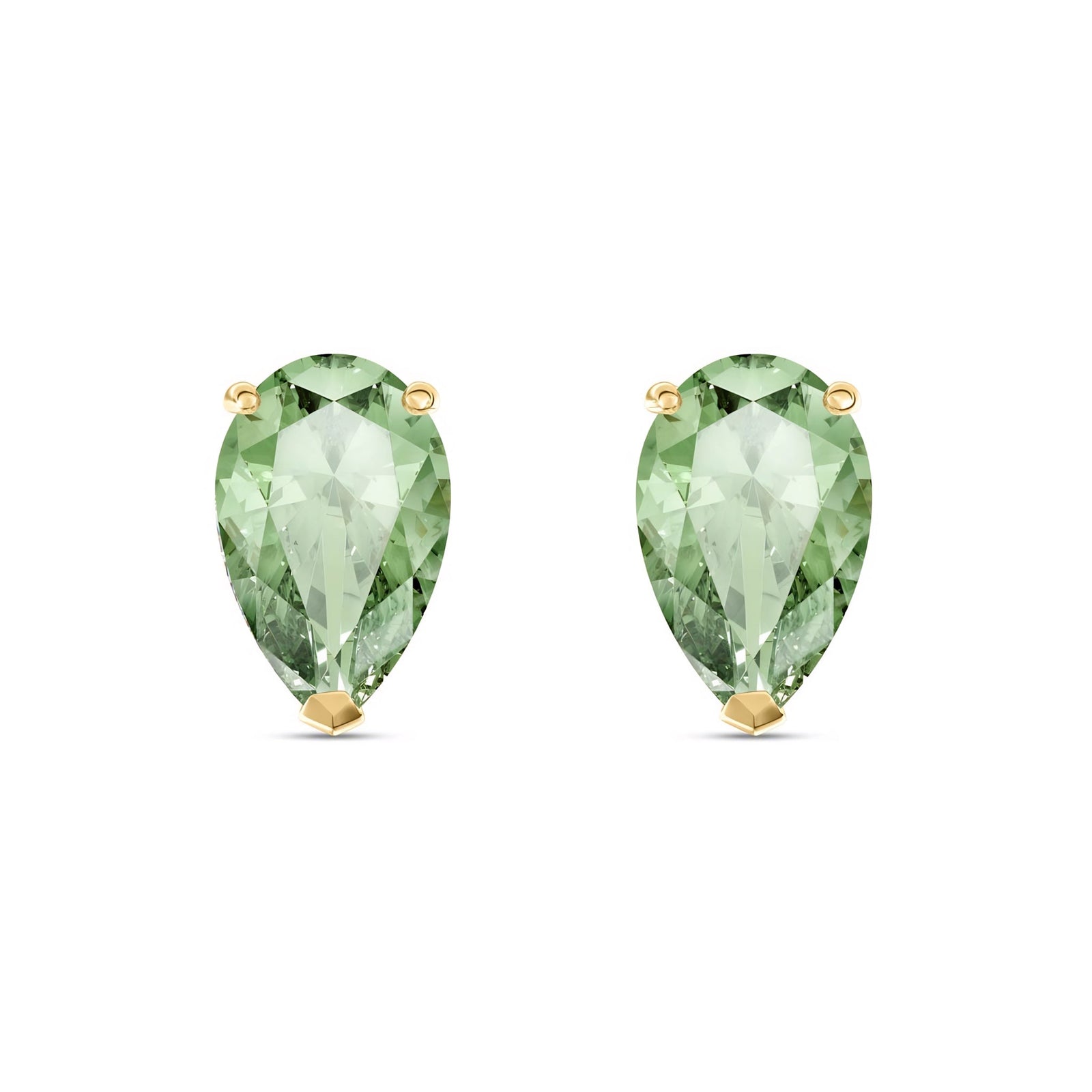 Yellow Gold Grace Earrings Citrine 10K — Elisabetta