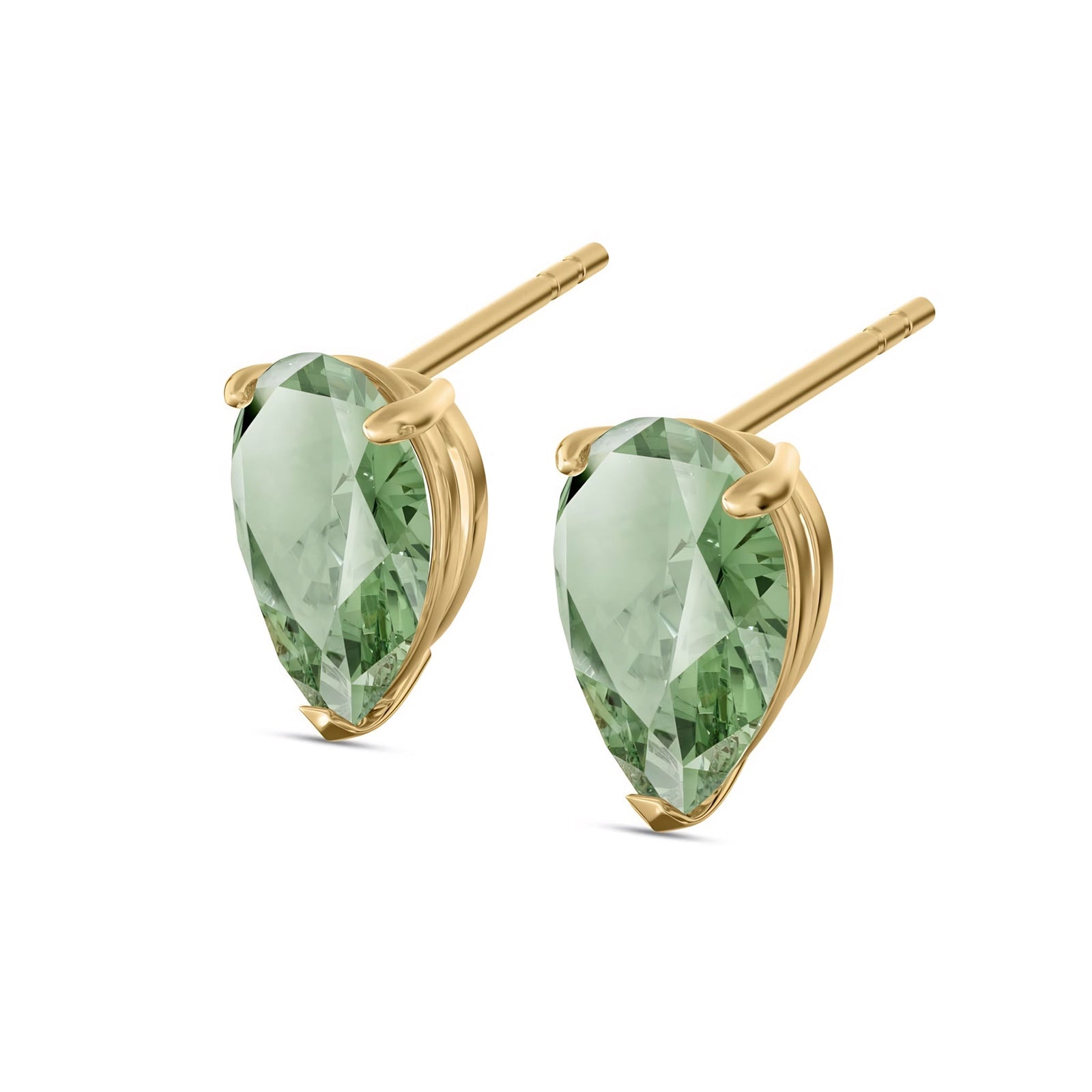 Yellow Gold Grace Earrings Citrine 10K — Elisabetta