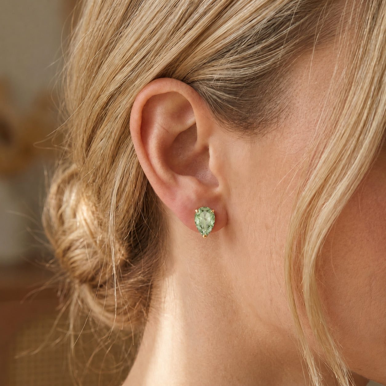 Yellow Gold Grace Earrings Citrine 10K — Elisabetta