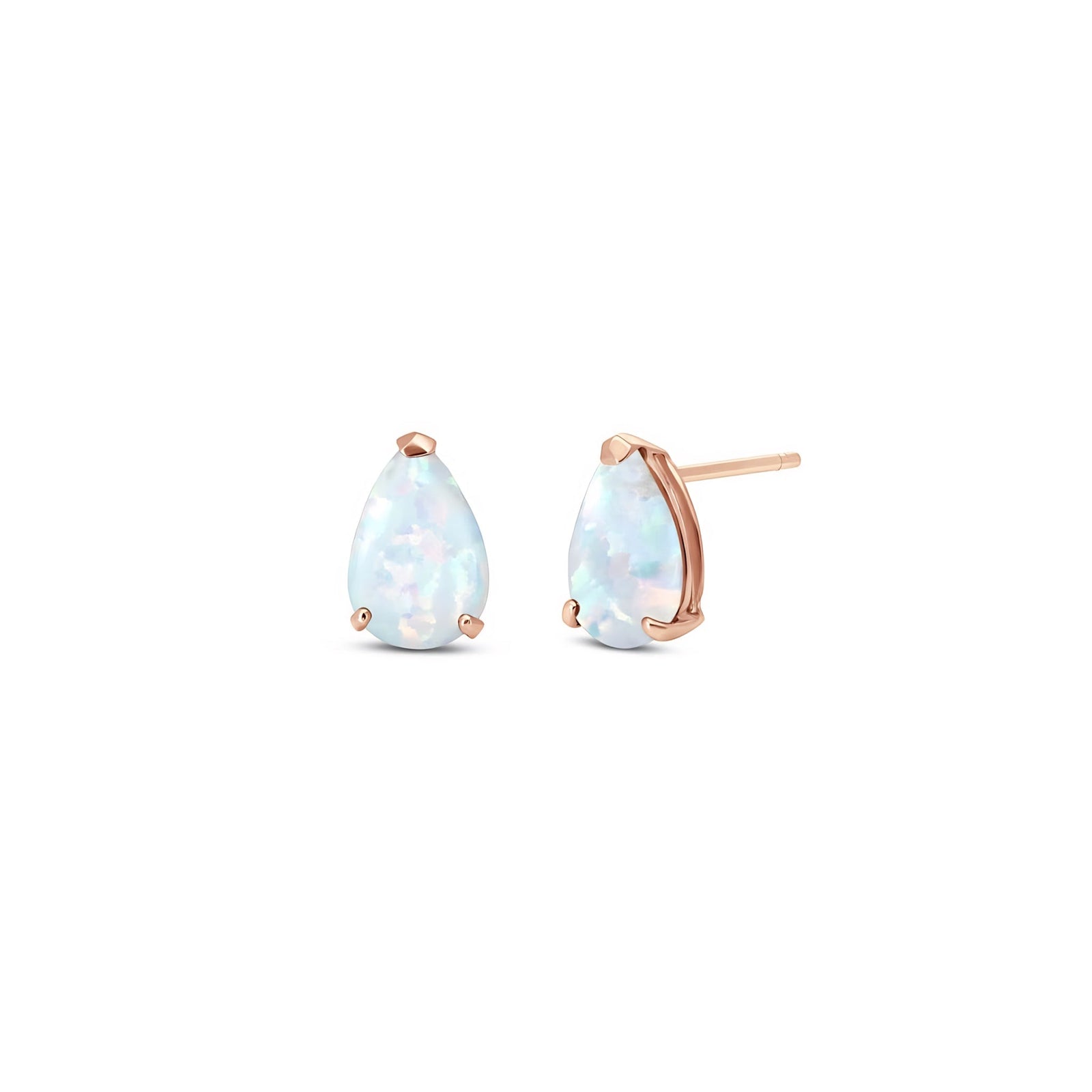 Rose Gold Grace Earrings Sapphire 10K — Elisabetta