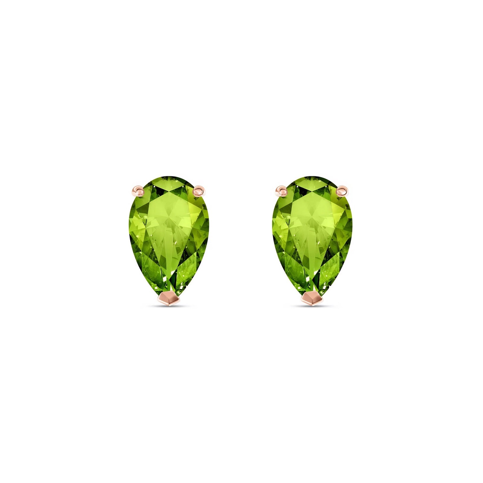 Rose Gold Grace Earrings Ruby 10K — Elisabetta