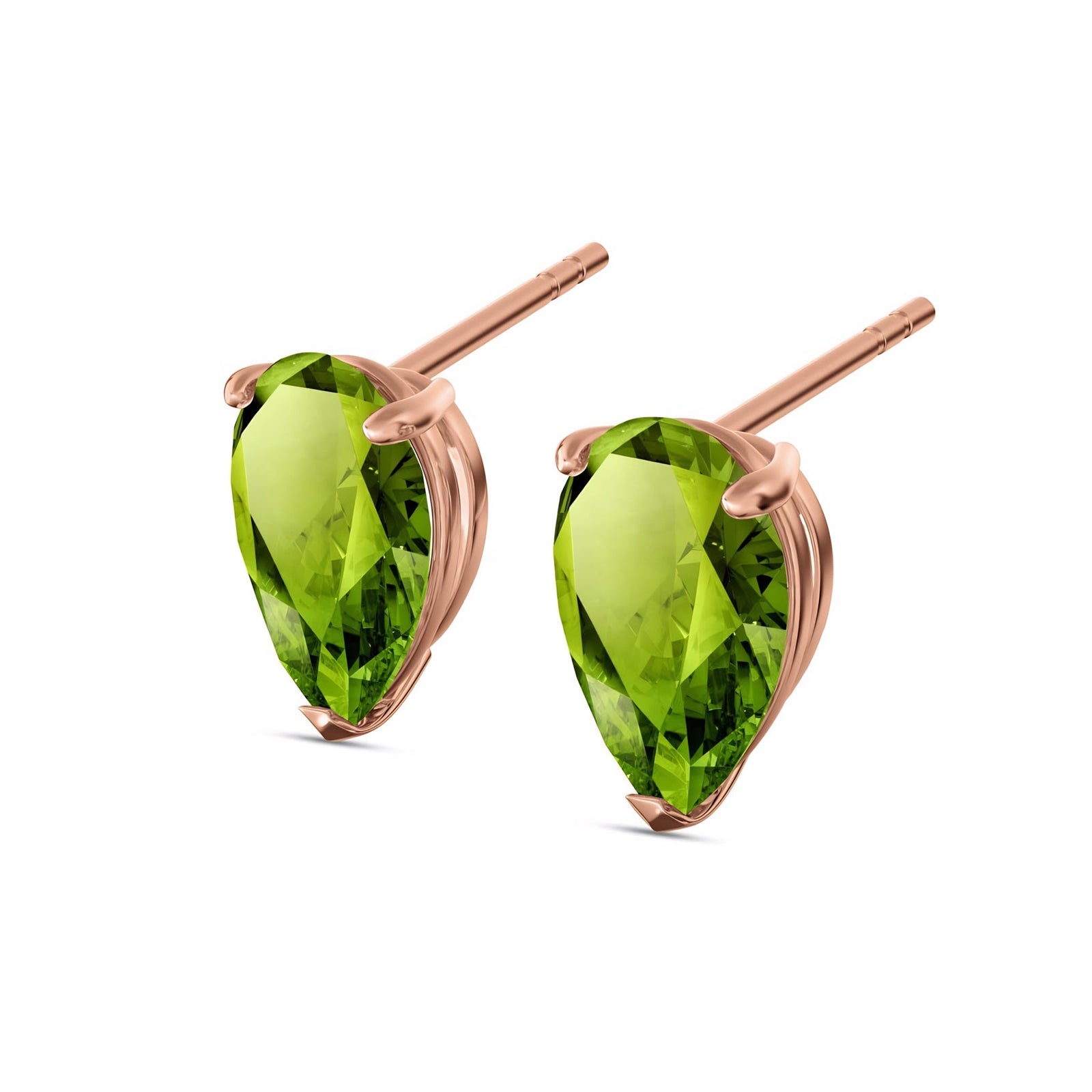 Rose Gold Grace Earrings Ruby 10K — Elisabetta