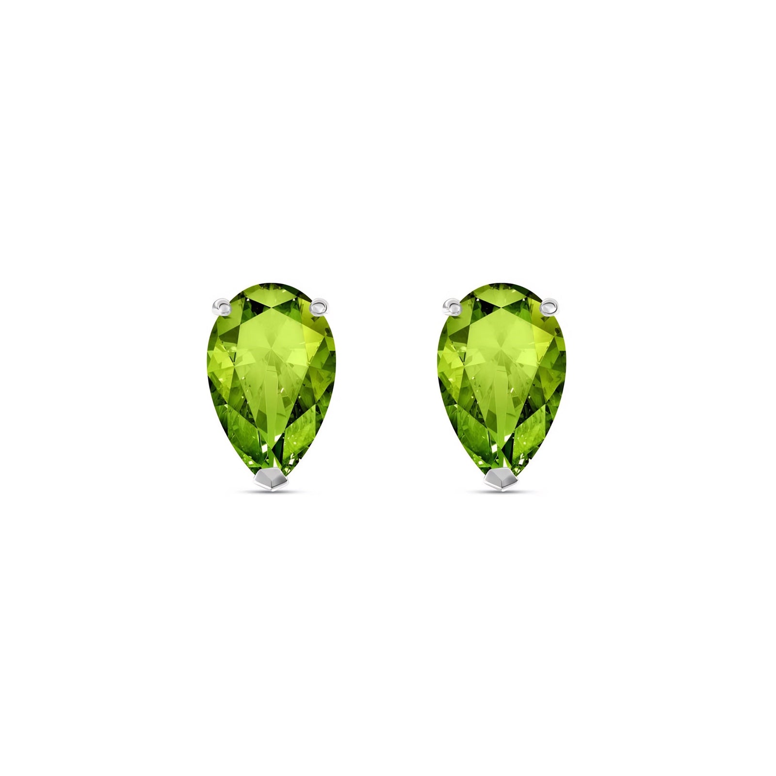 White Gold Grace Earrings Ruby 10K — Elisabetta