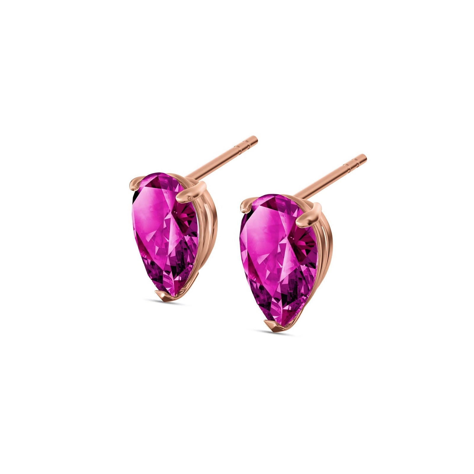 Rose Gold Grace Earrings Opal 10K — Elisabetta