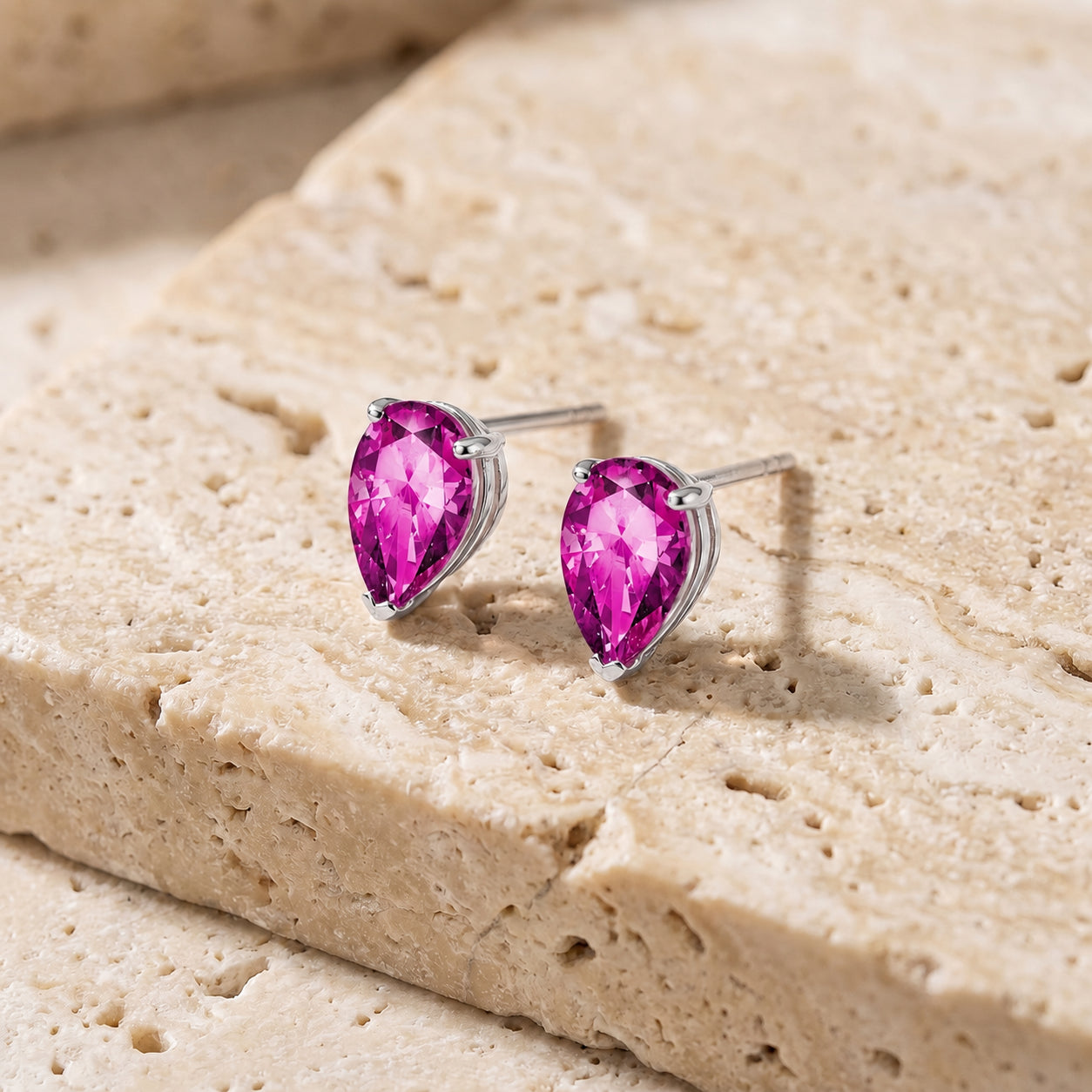White Gold Grace Earrings Opal 10K — Elisabetta