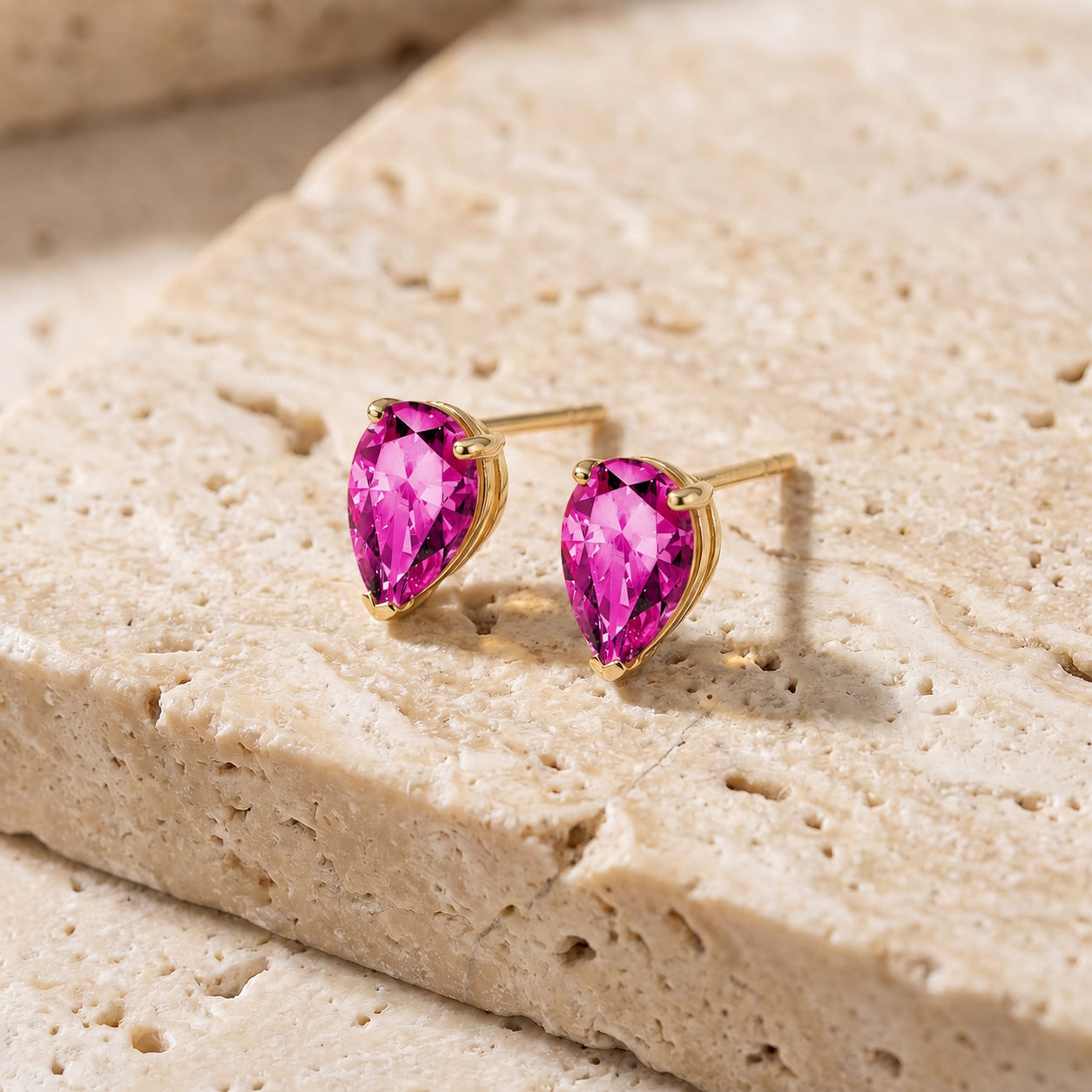 Yellow Gold Grace Earrings Opal 10K — Elisabetta