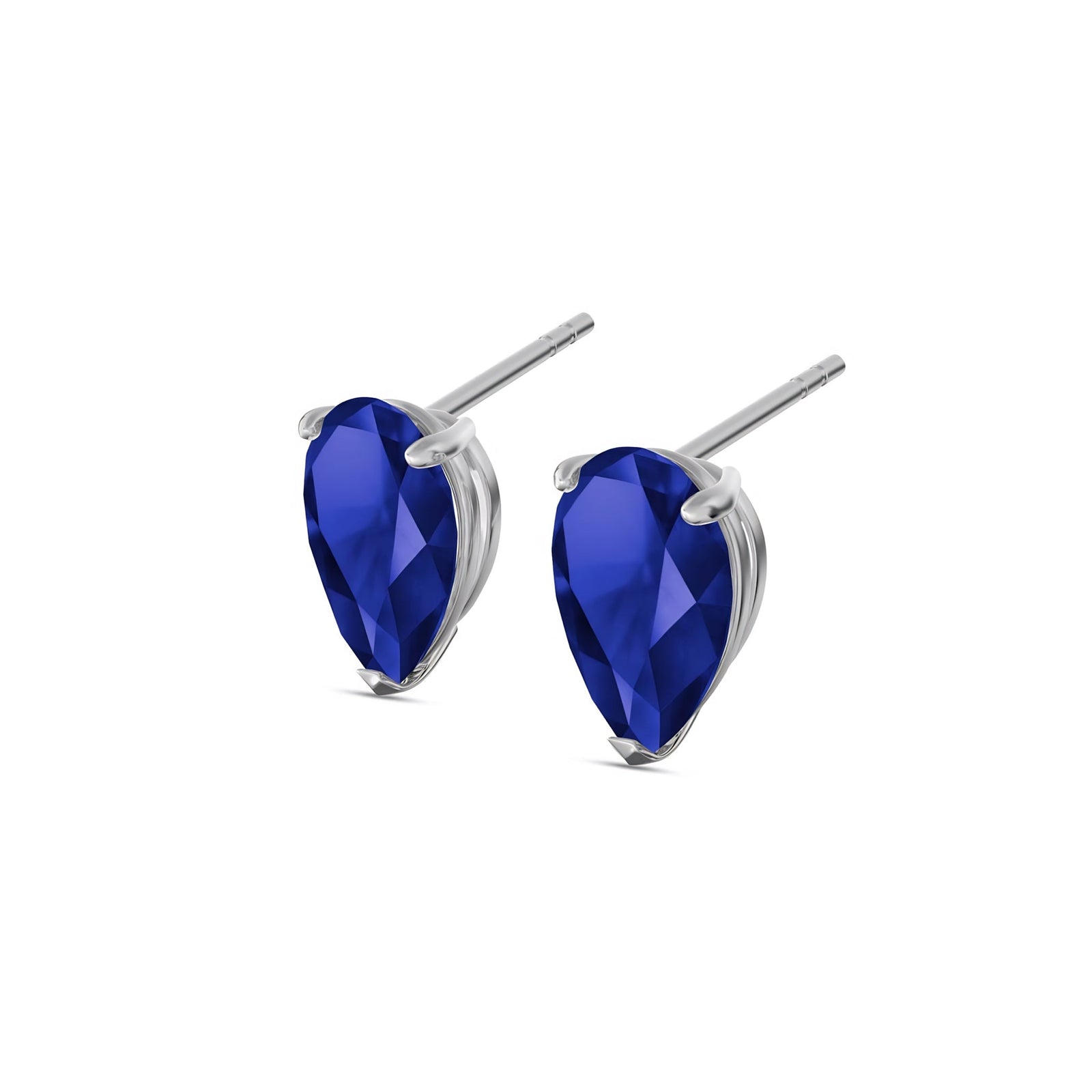 White Gold Grace Earrings Emerald 10K — Elisabetta