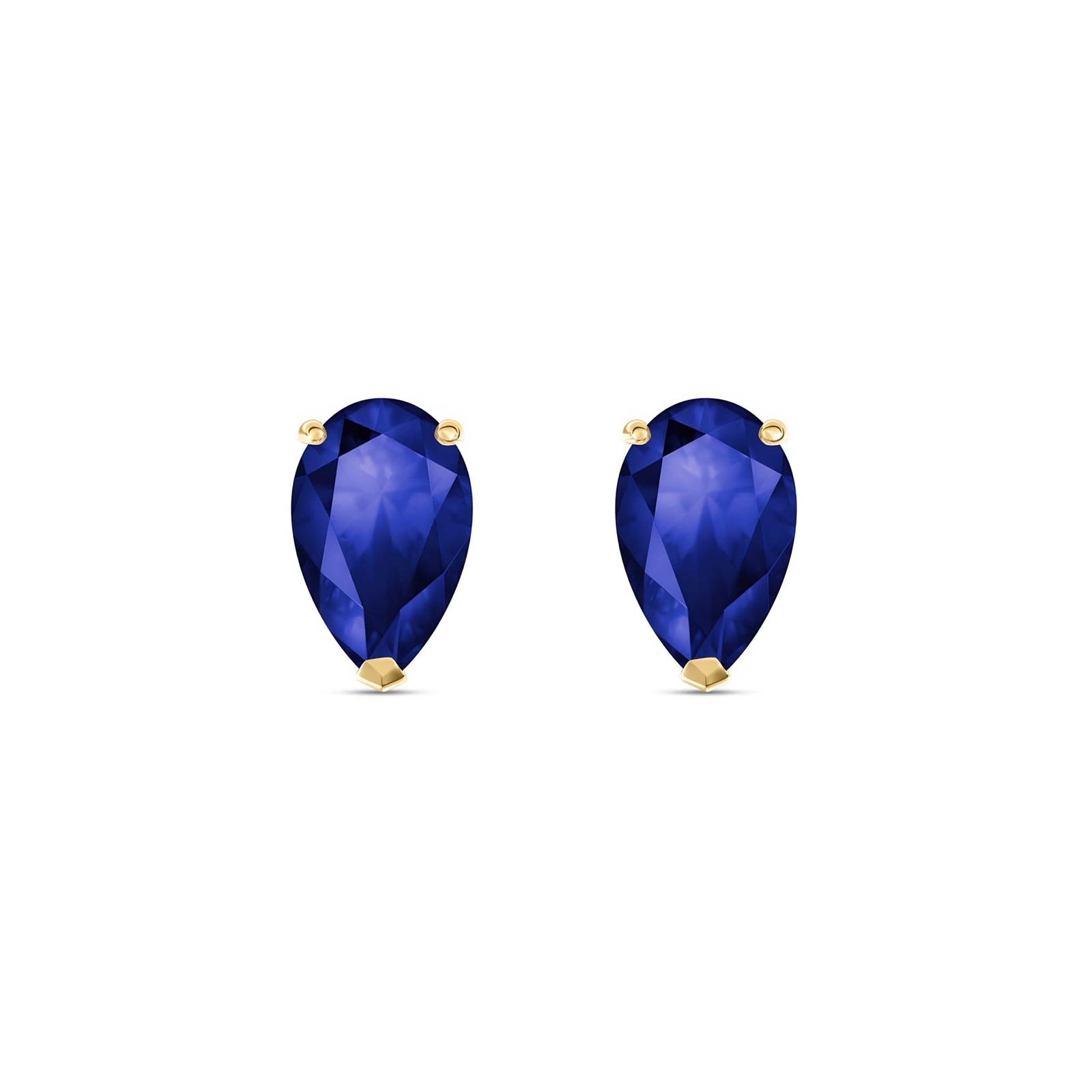 Yellow Gold Grace Earrings Emerald 10K — Elisabetta