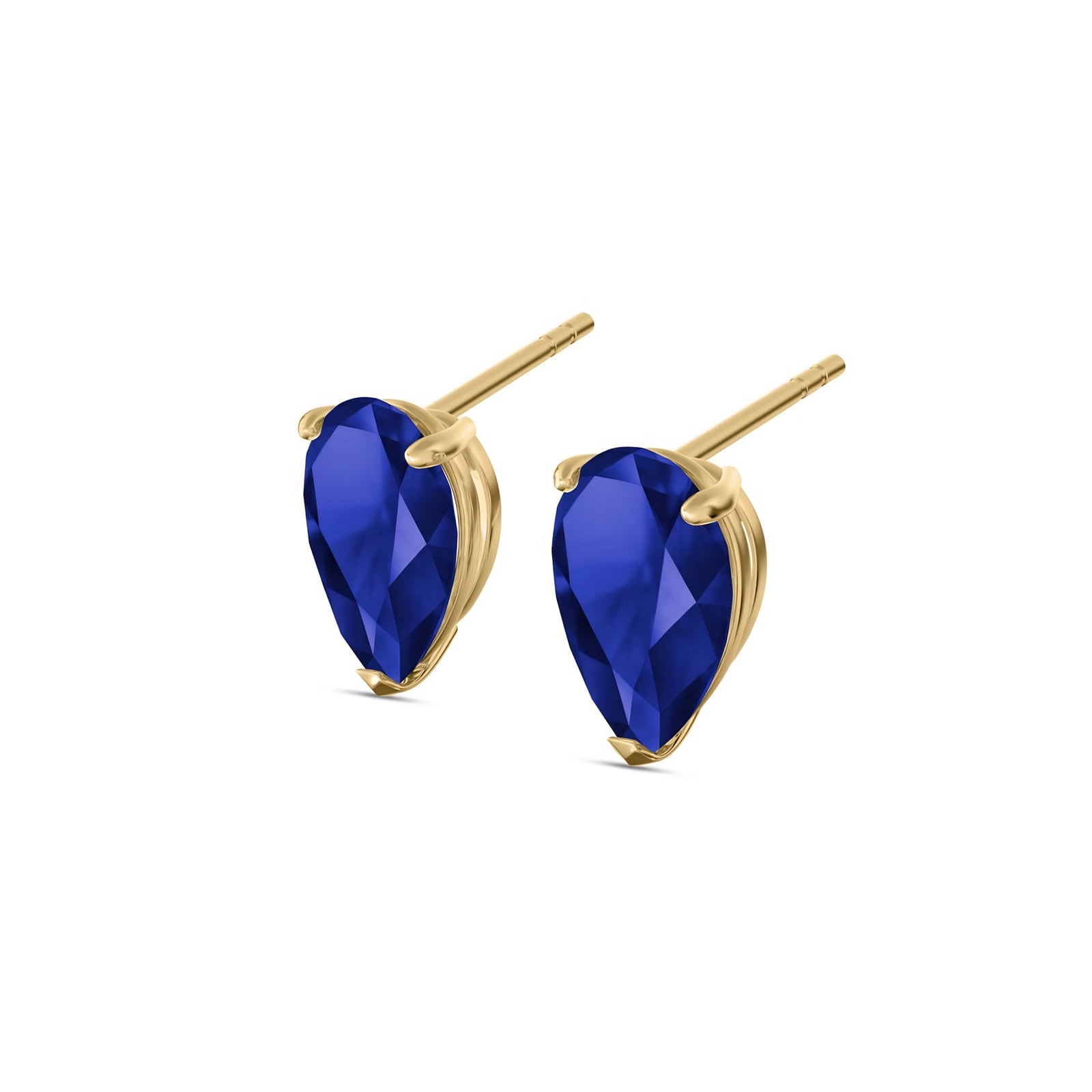Yellow Gold Grace Earrings Emerald 10K — Elisabetta