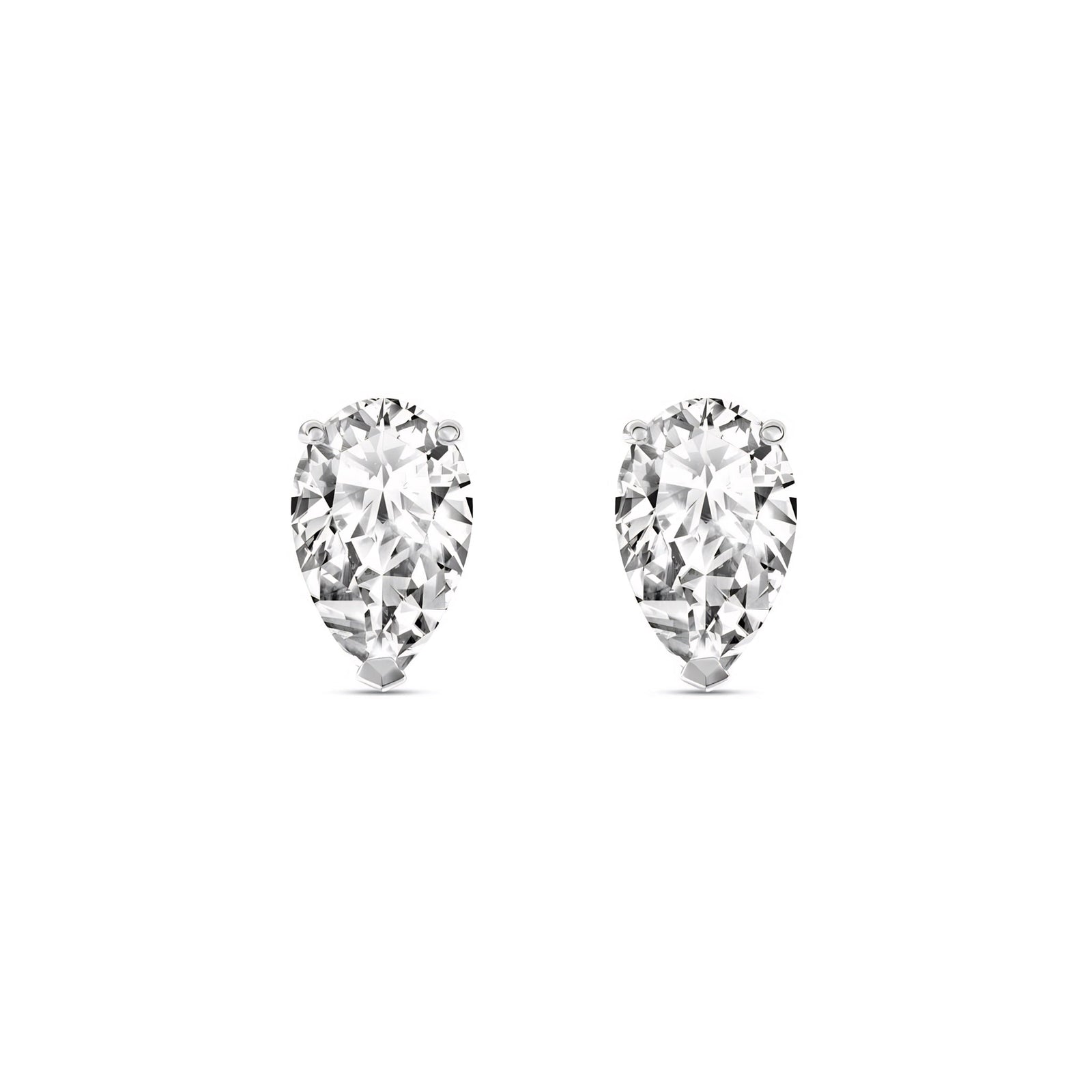White Gold Grace Earrings Green Amethyst 10K — Elisabetta