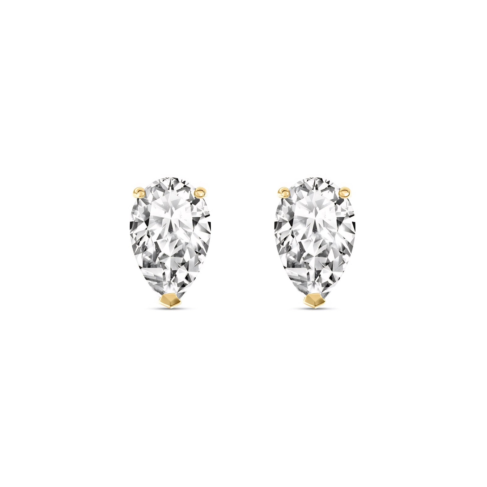 Yellow Gold Grace Earrings Green Amethyst 10K — Elisabetta