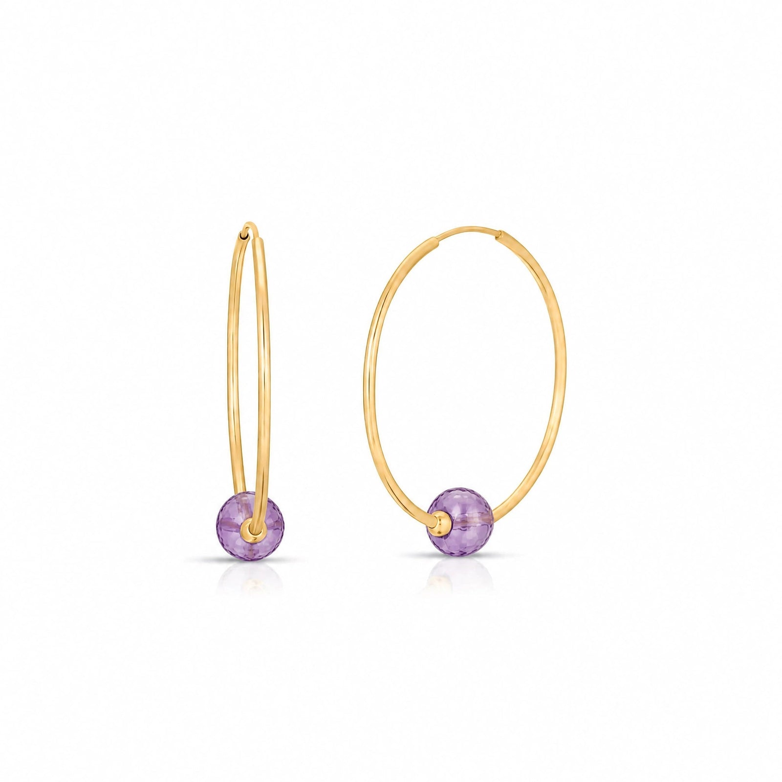 Yellow Gold Amethyst — Mariafilomena