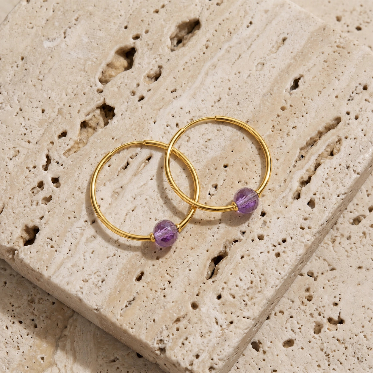Yellow Gold Amethyst — Mariafilomena