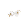 Yellow Gold Reverie Stud Earrings Pearl 10K — Graziana